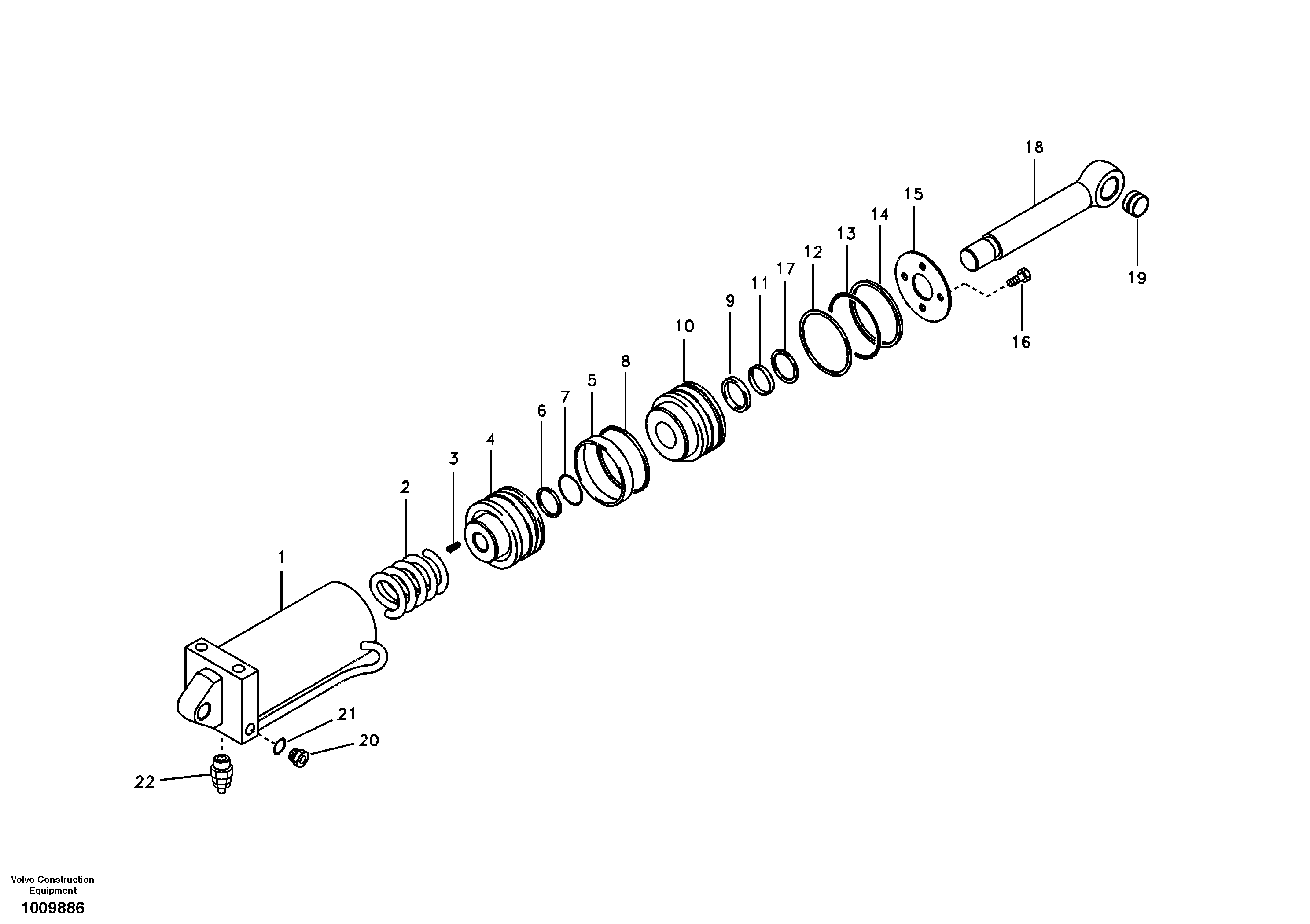 Quick fit cylinder — volvo parts diagram