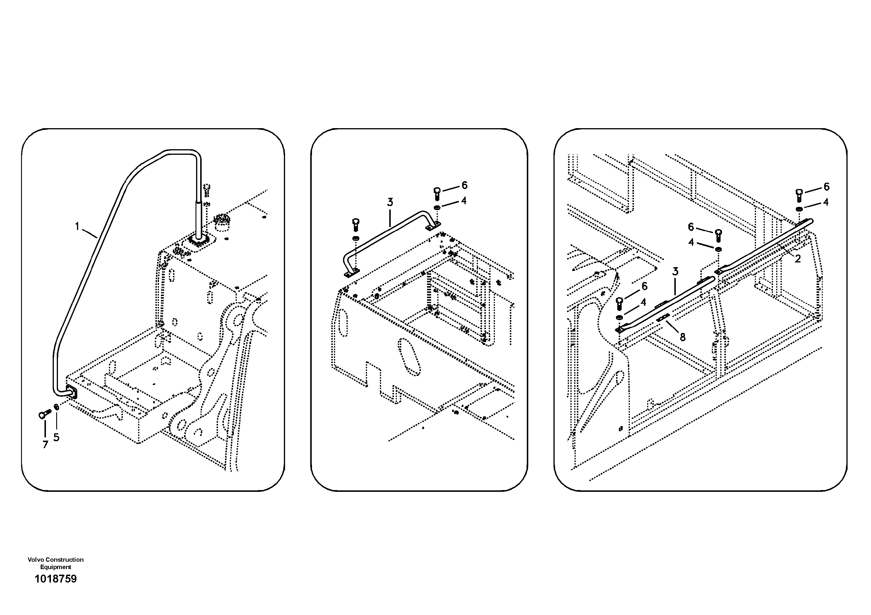 Handrail — volvo parts diagram