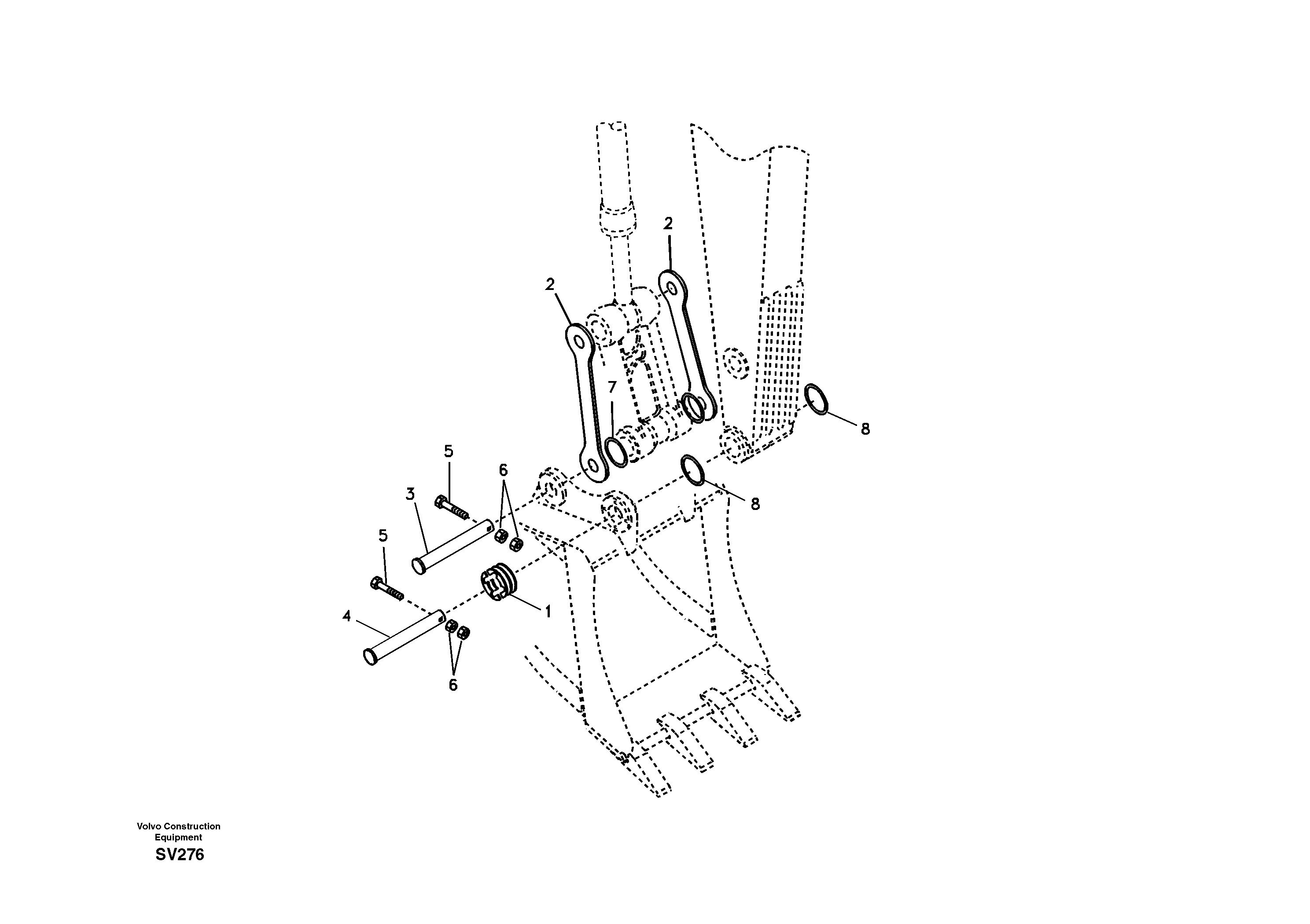 Linkage for no bucket — volvo parts diagram