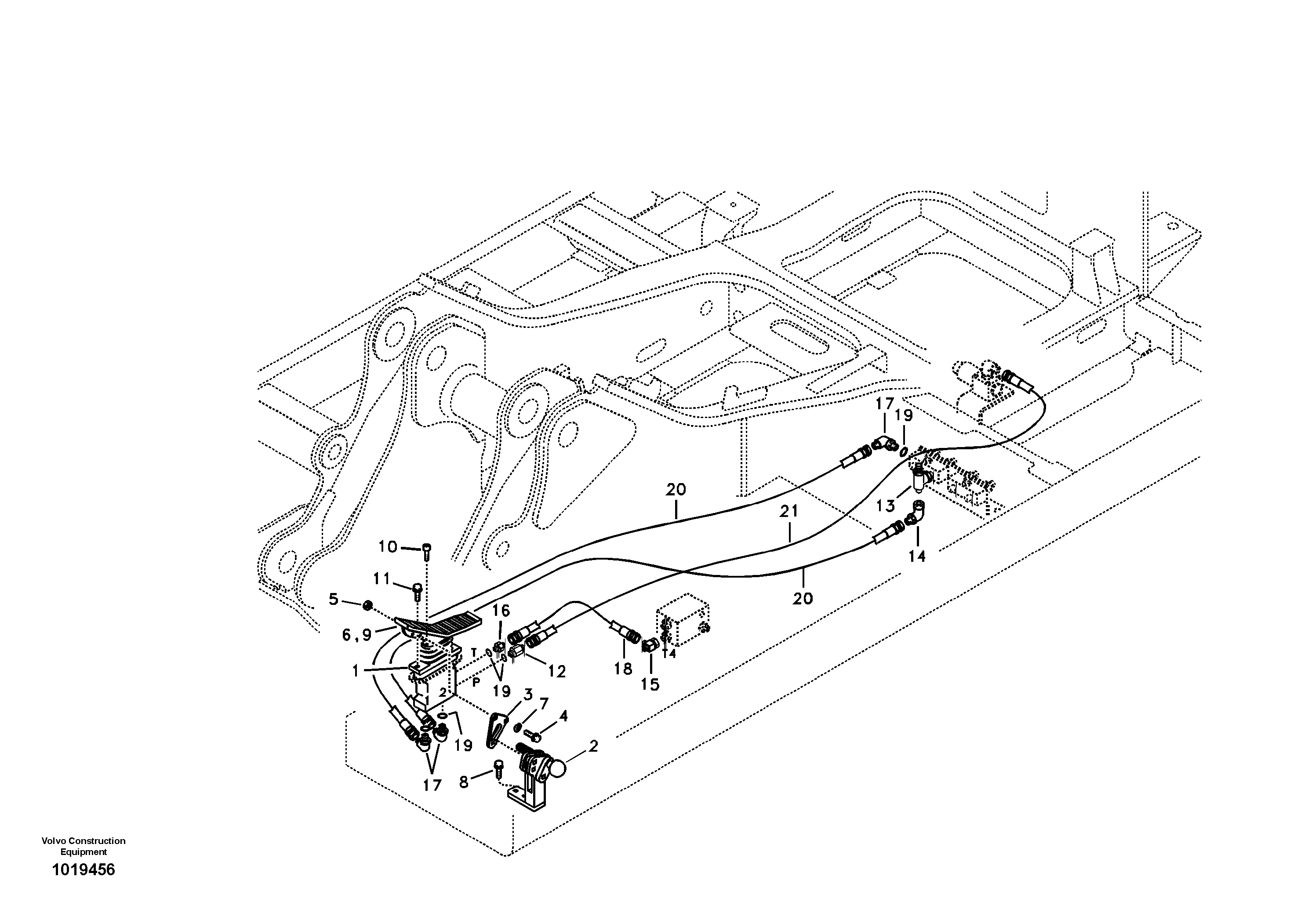 Servo system, hammer and shear — volvo parts diagram