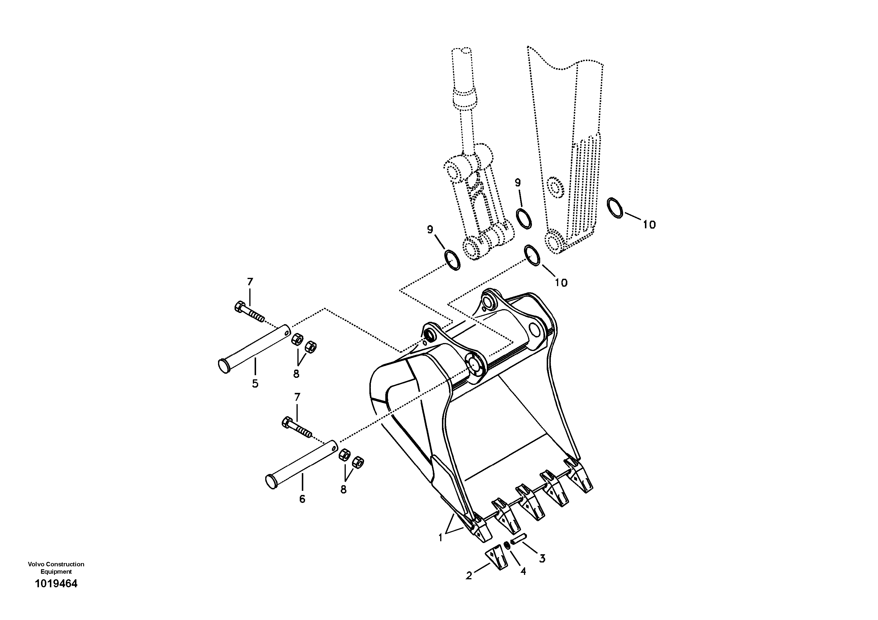 Bucket — volvo parts diagram