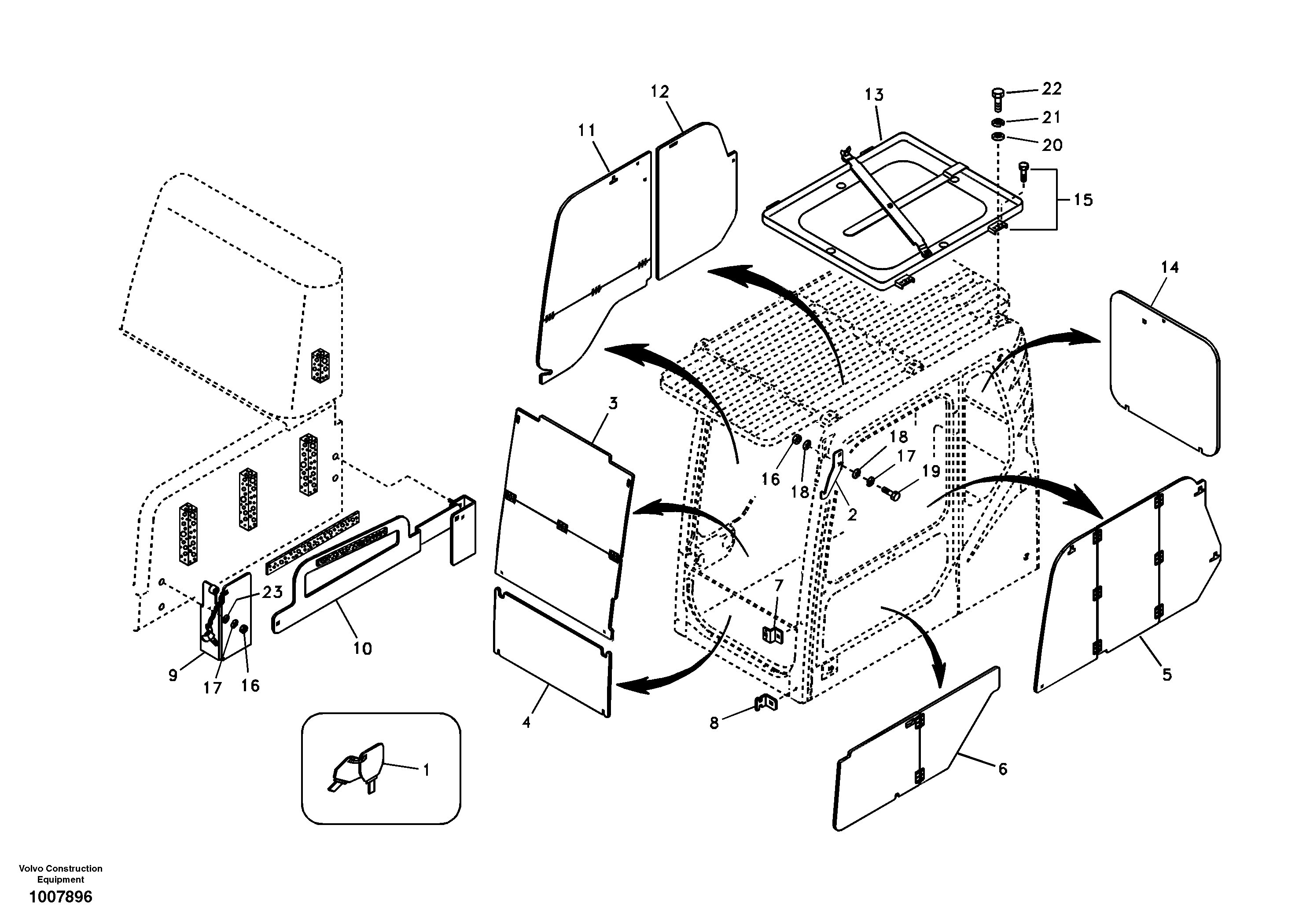 Antitheft system — volvo parts diagram