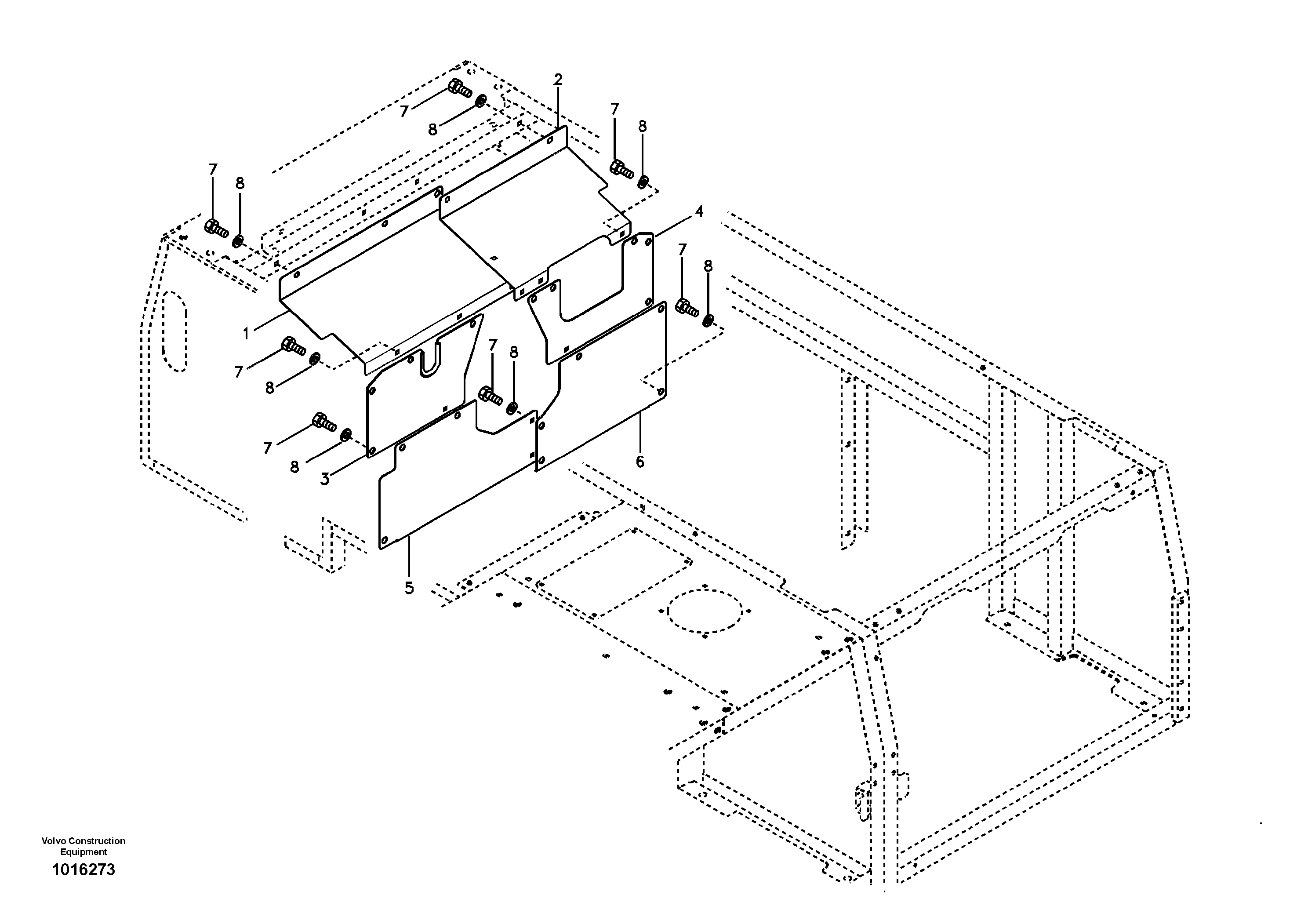 Cover, main pump — volvo parts diagram