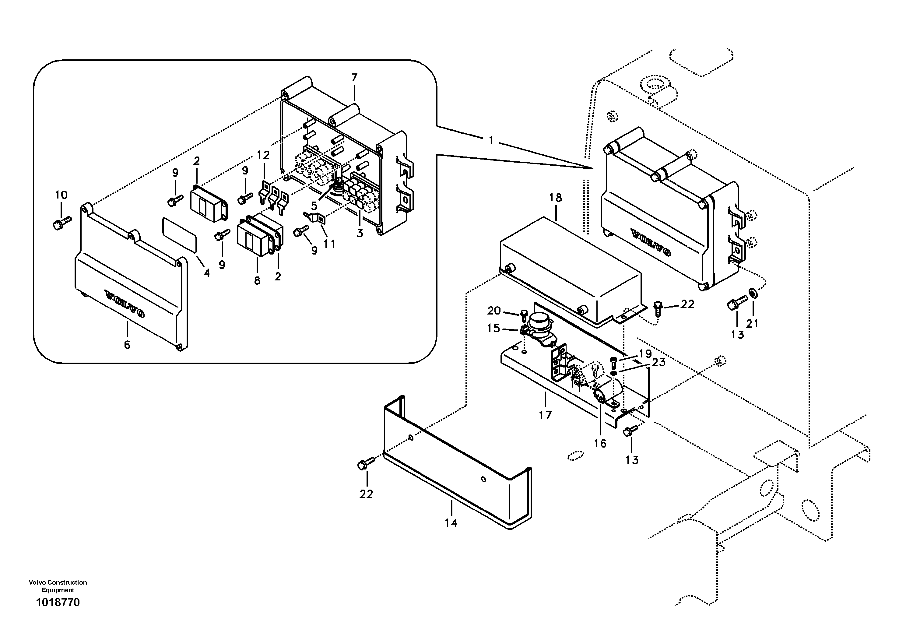 Electrical relay — volvo parts diagram