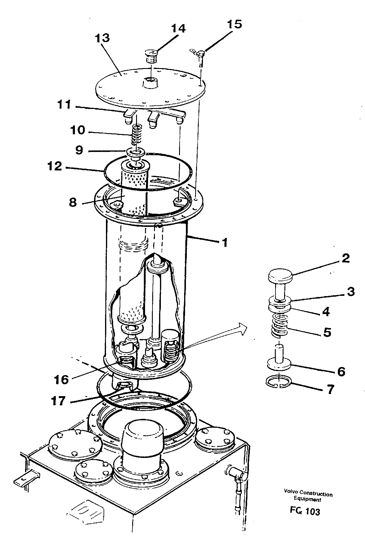 Filter box — volvo parts diagram