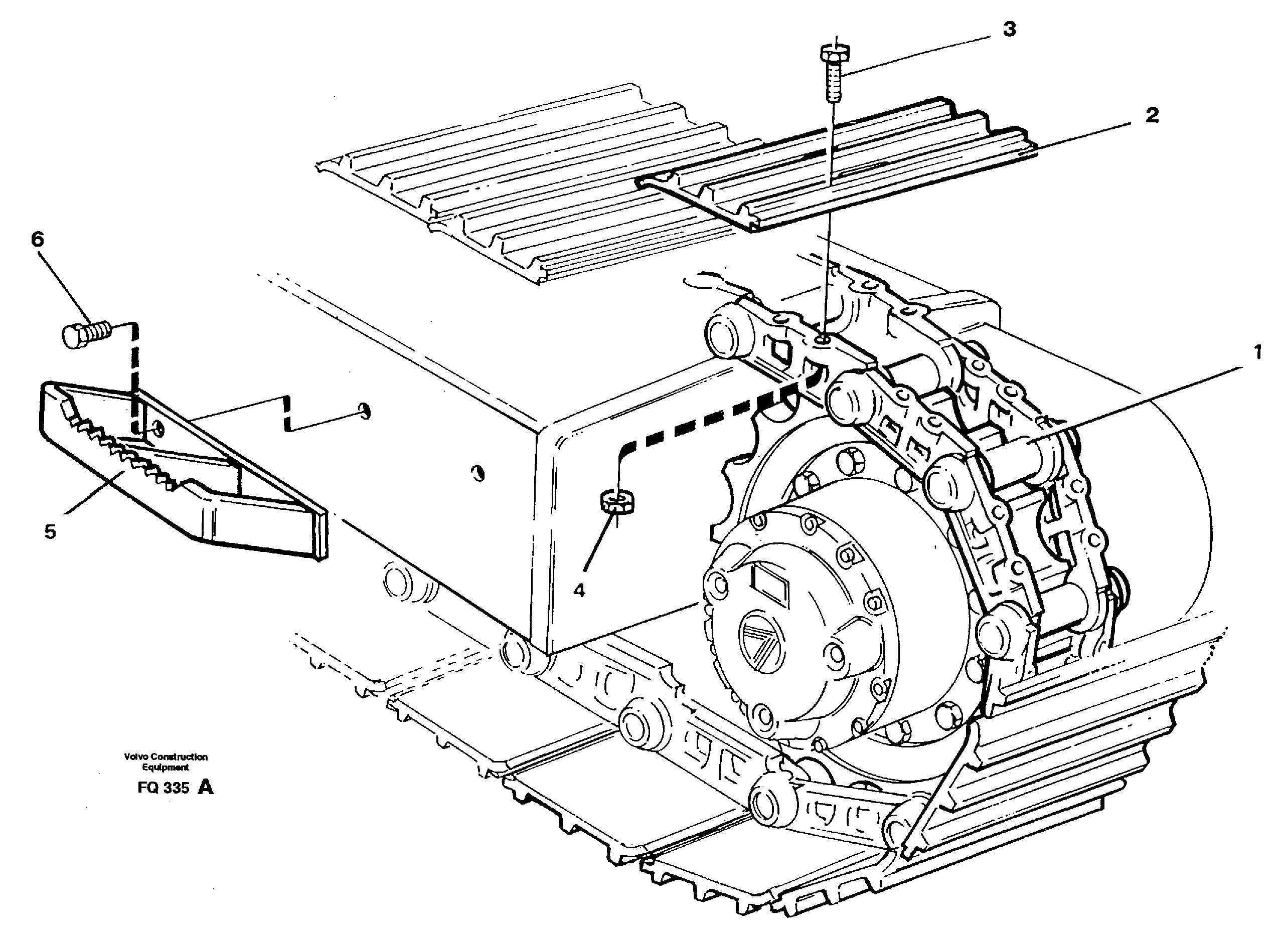 Crawler track  14258248  14253869  14253870  14253871  14253872 — volvo parts diagram