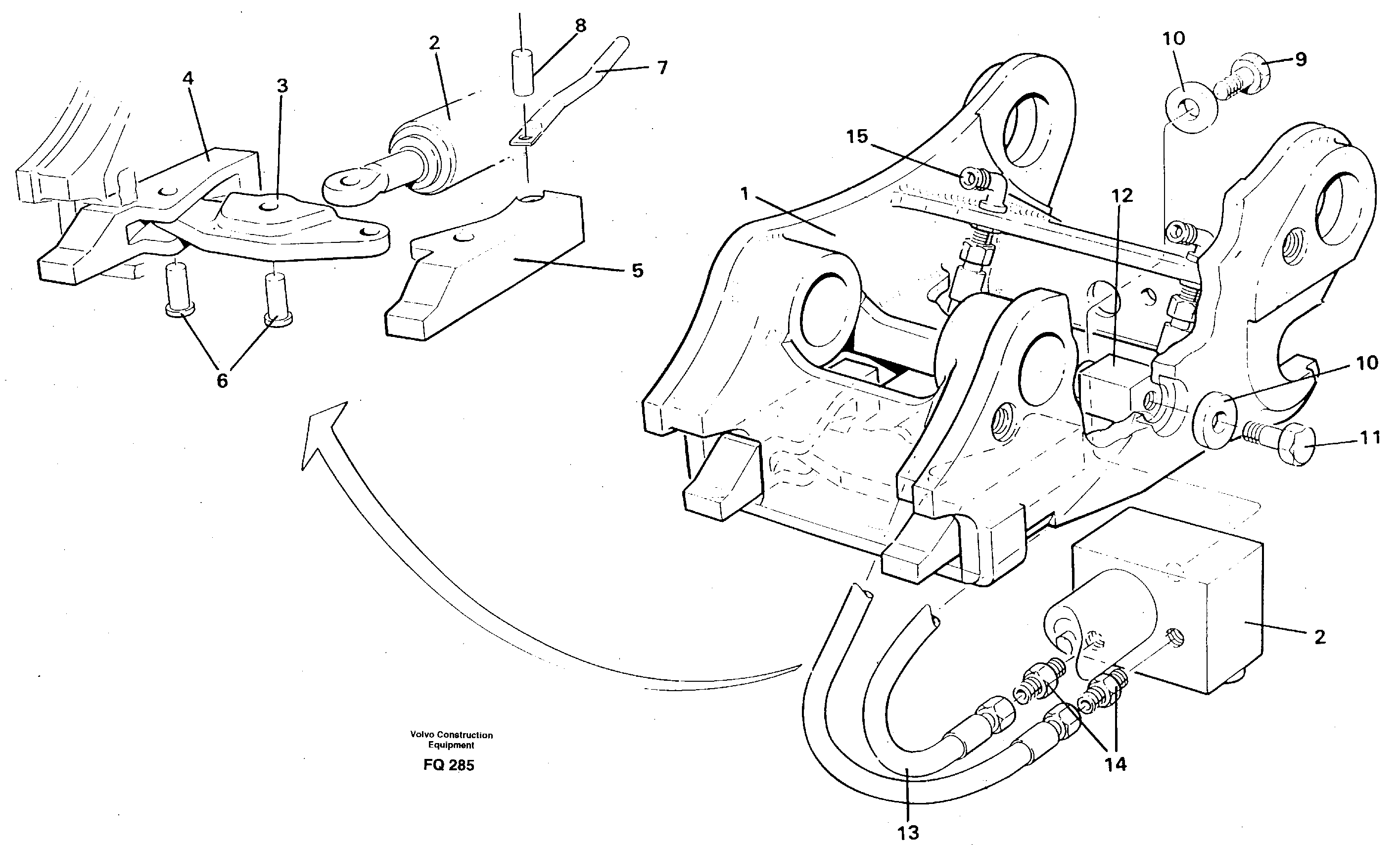 Quickfit, hydraulic — volvo parts diagram