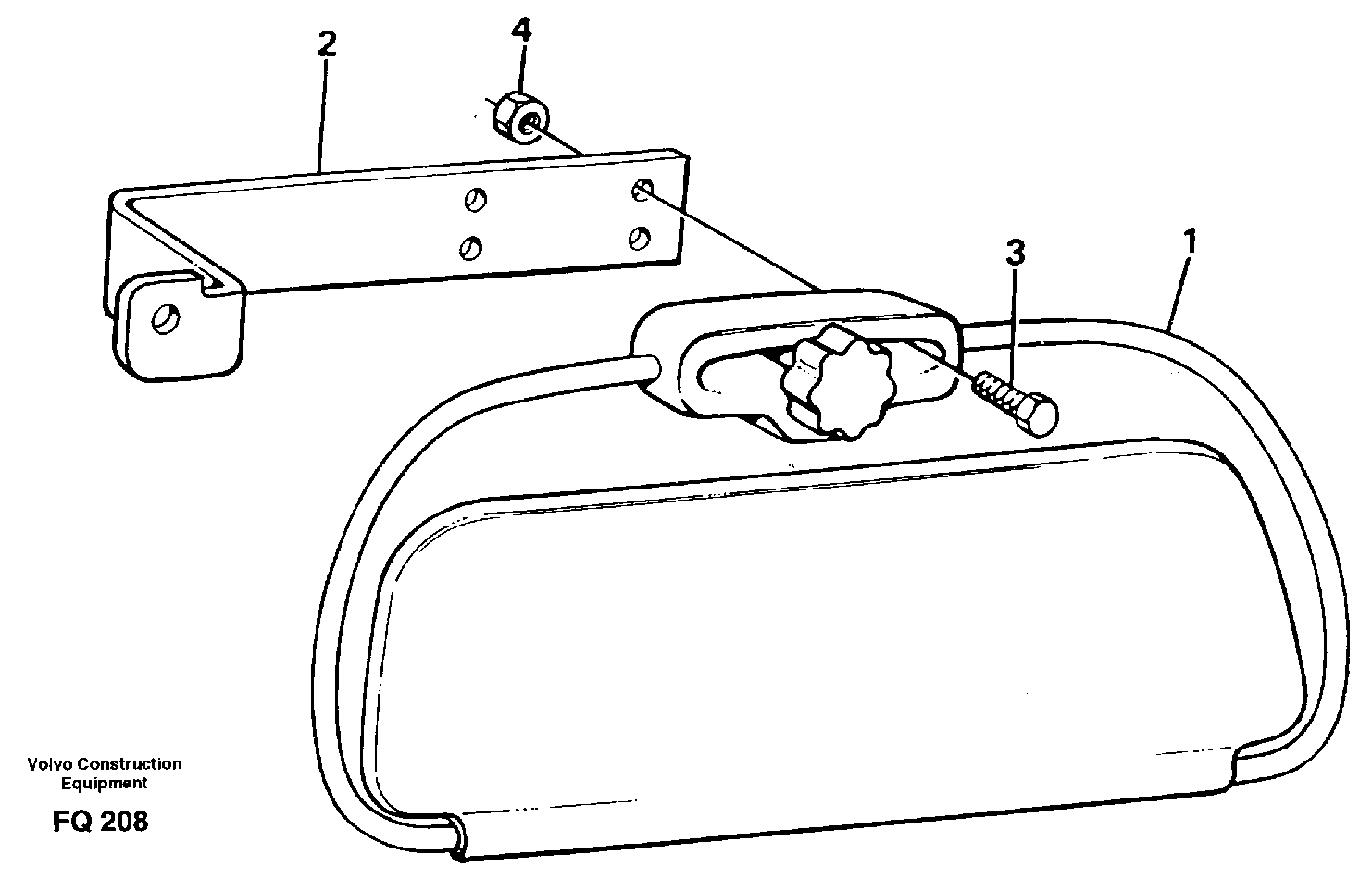 Sun visor, interior — volvo parts diagram