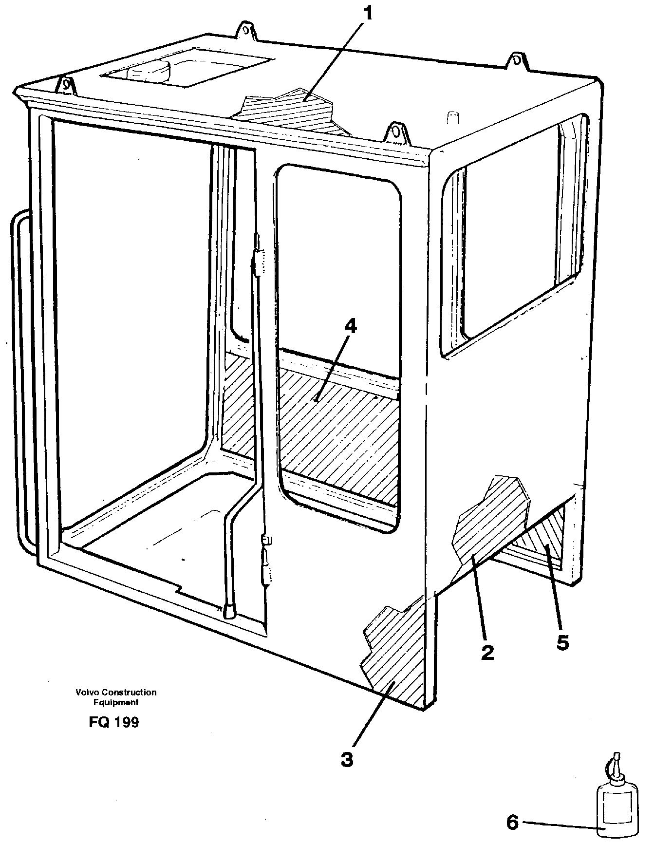 Cabin coating — volvo parts diagram