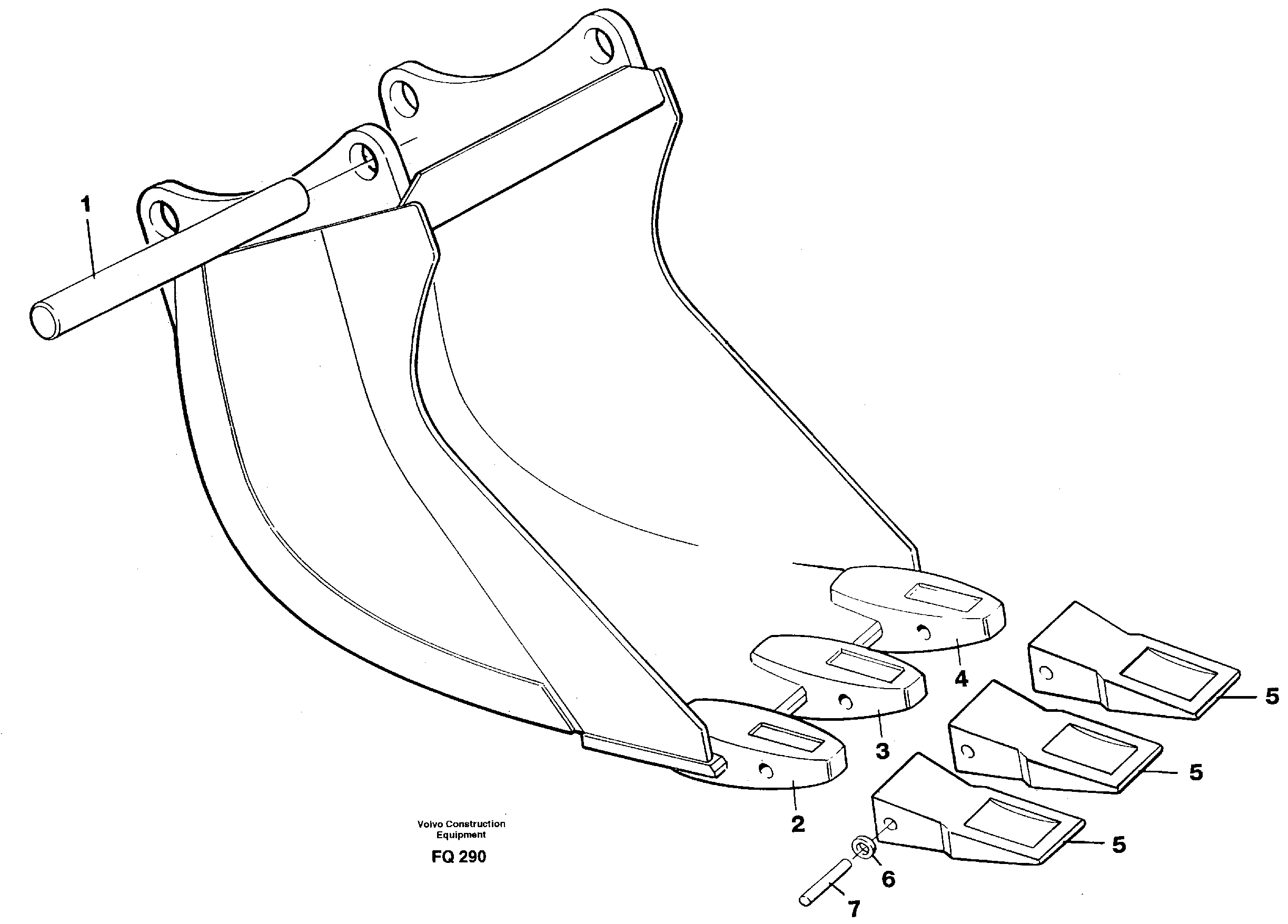 Cable bucket  14259269 — volvo parts diagram