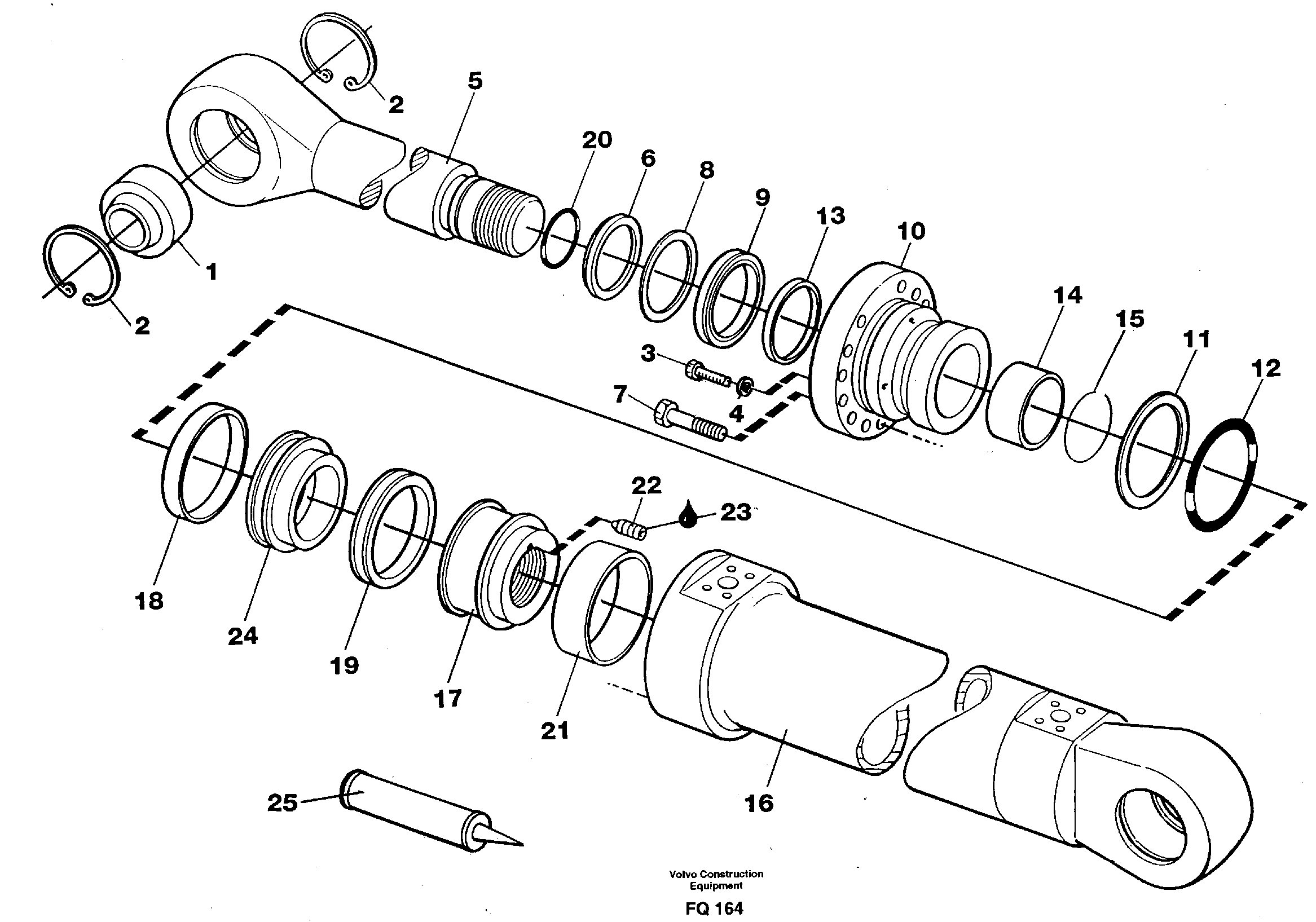 Boom cylinder — volvo parts diagram