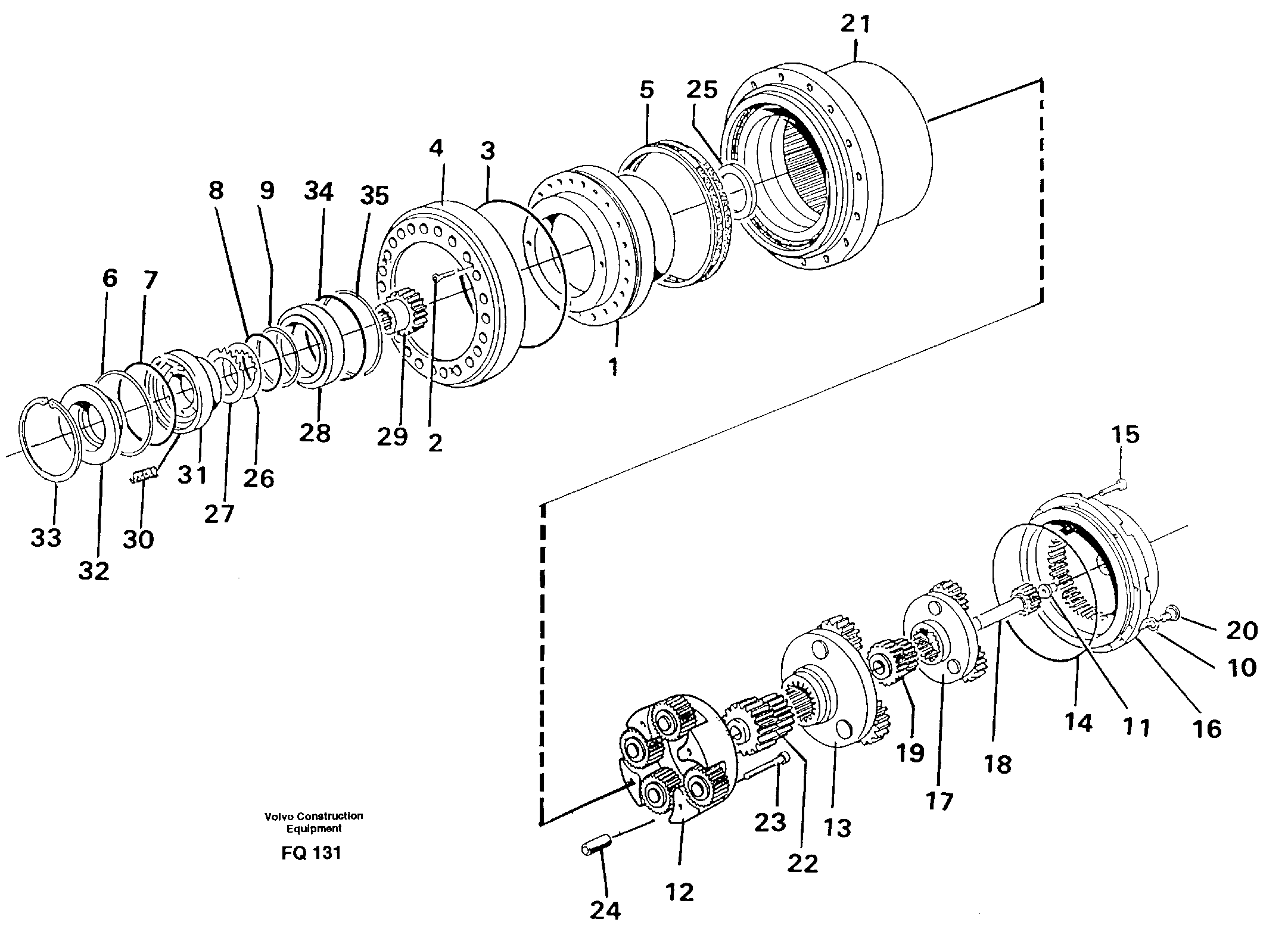 Planetary drive — volvo parts diagram
