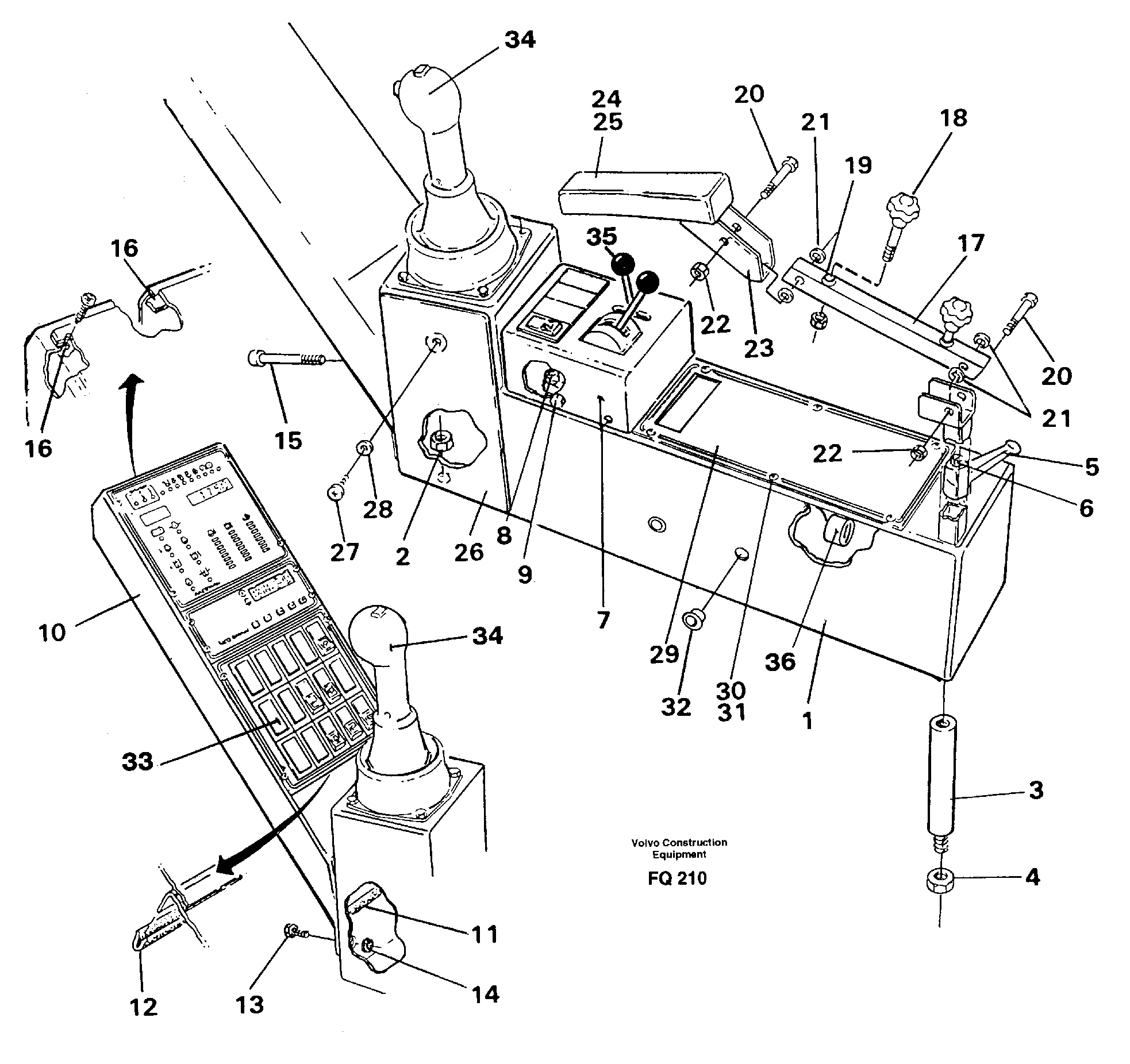 Side panel right — volvo parts diagram