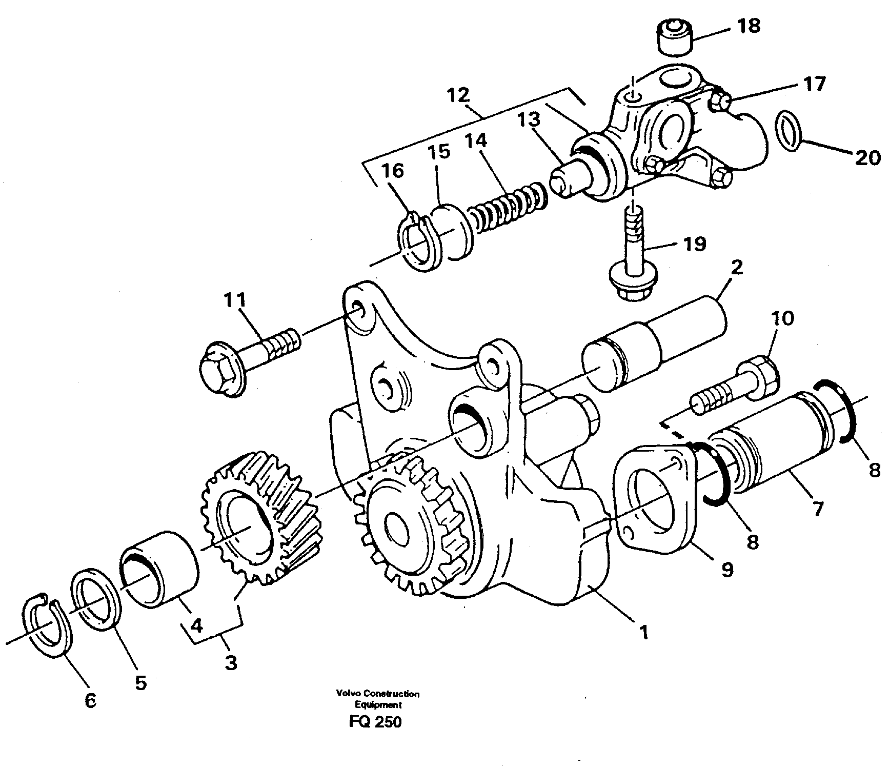Oil pump — volvo parts diagram