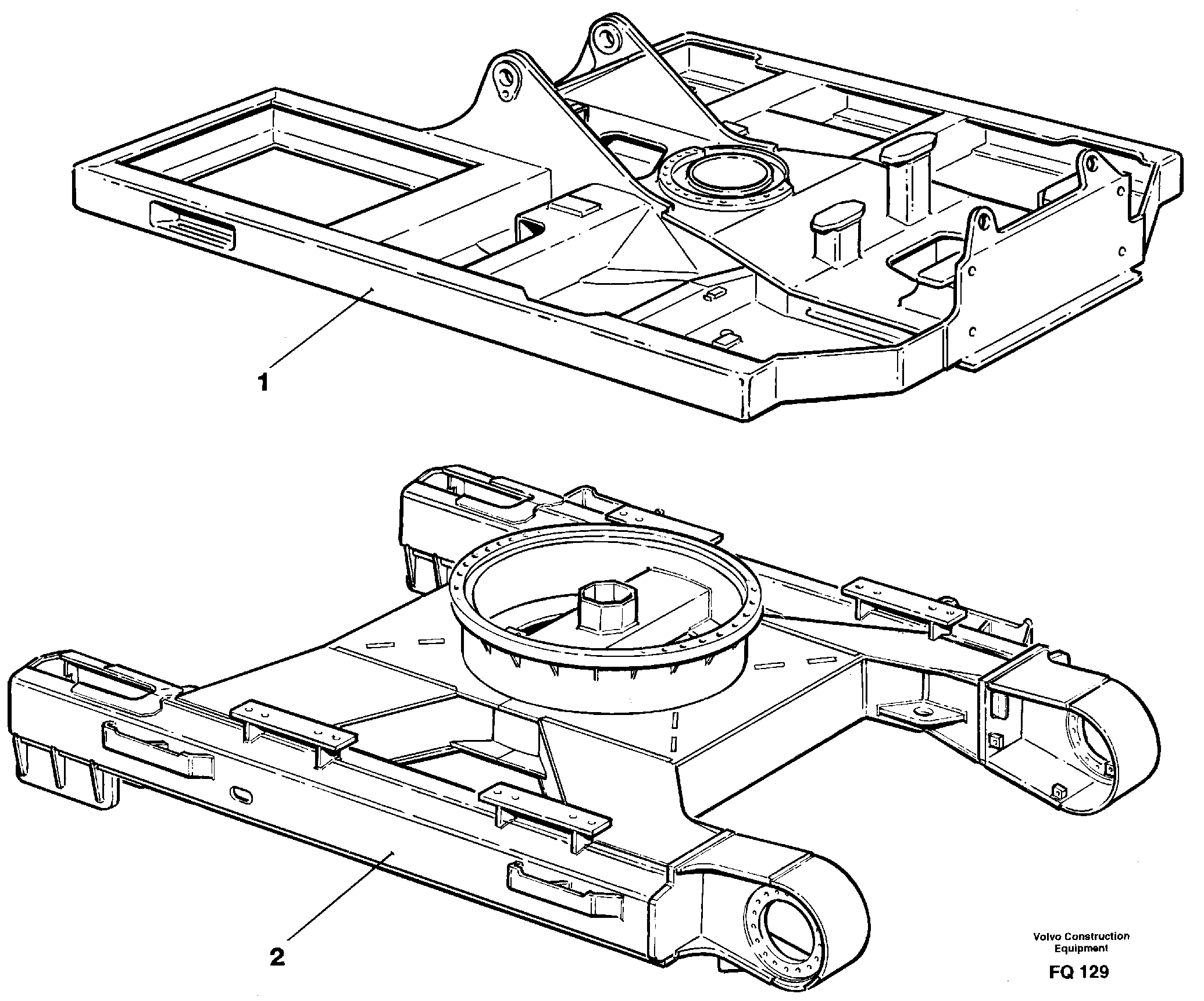 Undercarriage Superstructure — volvo parts diagram