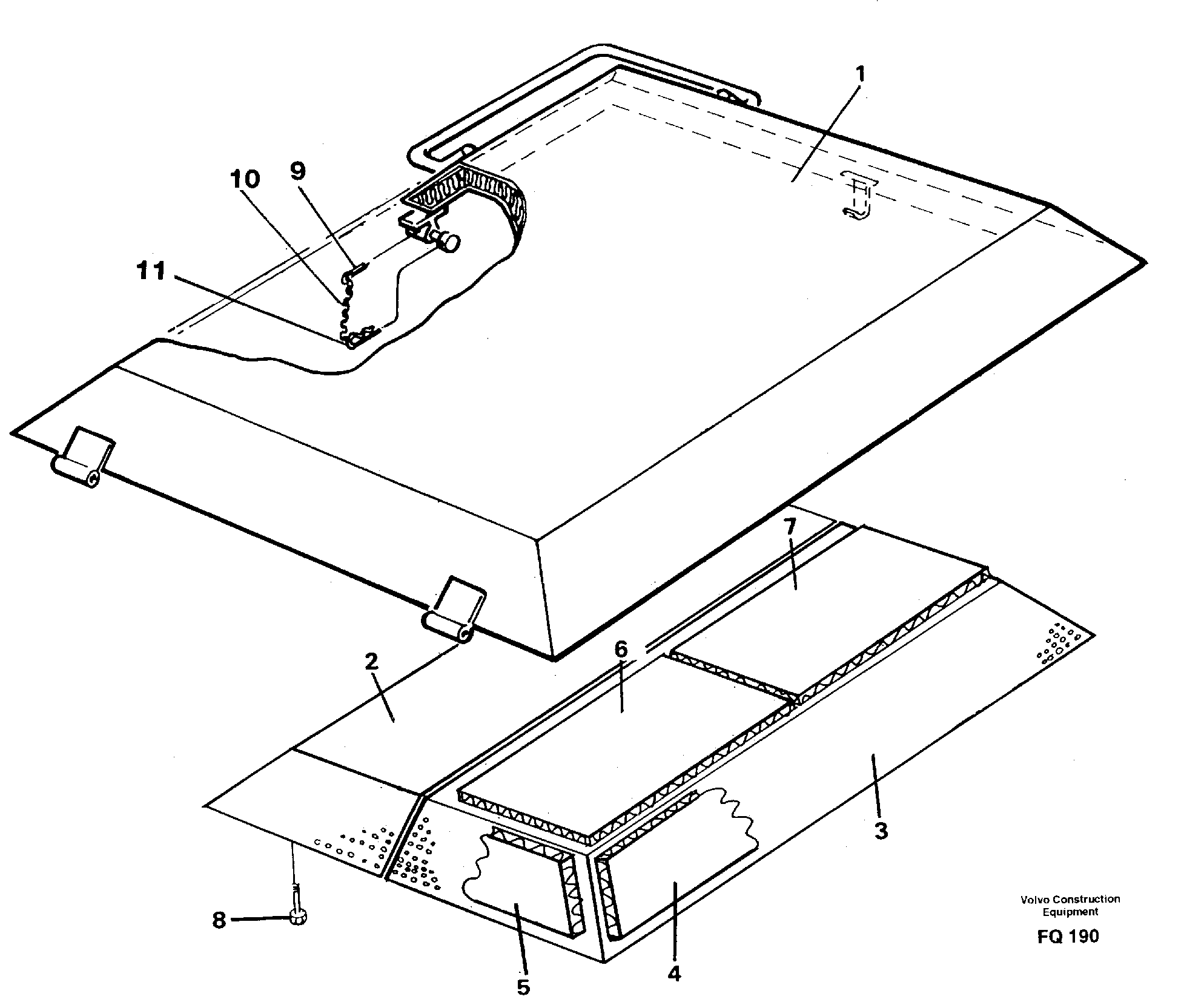 Hatch, engine — volvo parts diagram