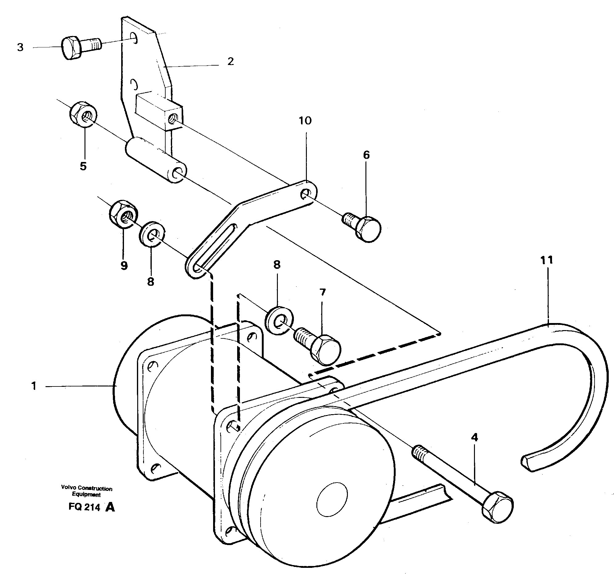 Compressor with fitting parts Cooling agent R134 A — volvo parts diagram