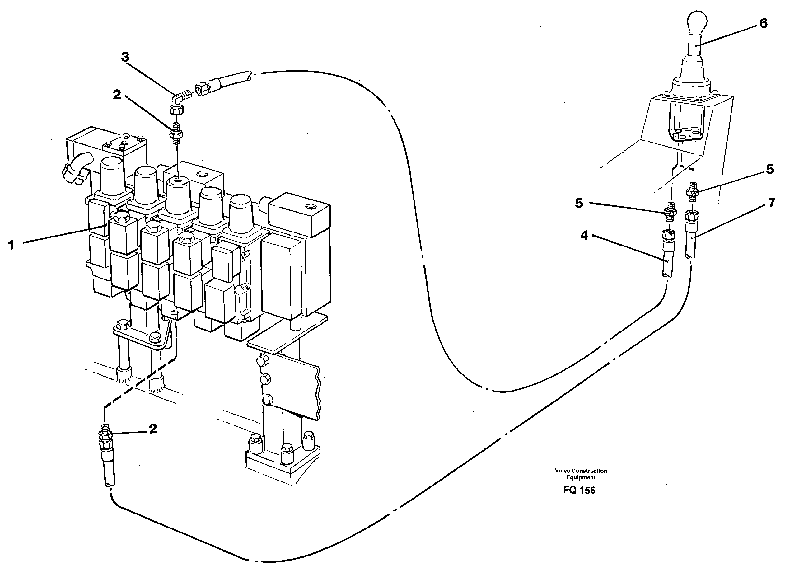 Servo hydraulics, bucket — volvo parts diagram