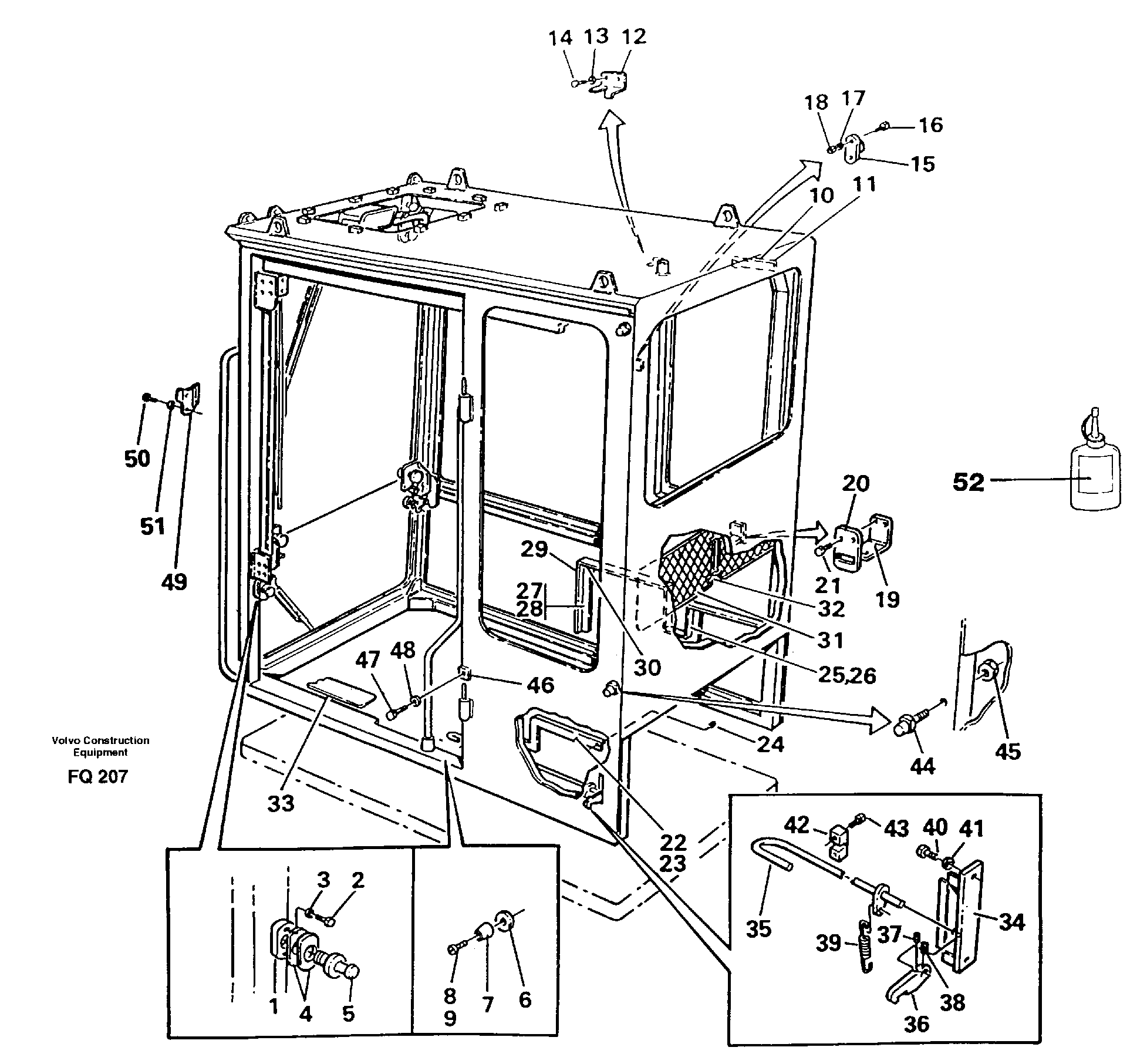 Interior components — volvo parts diagram