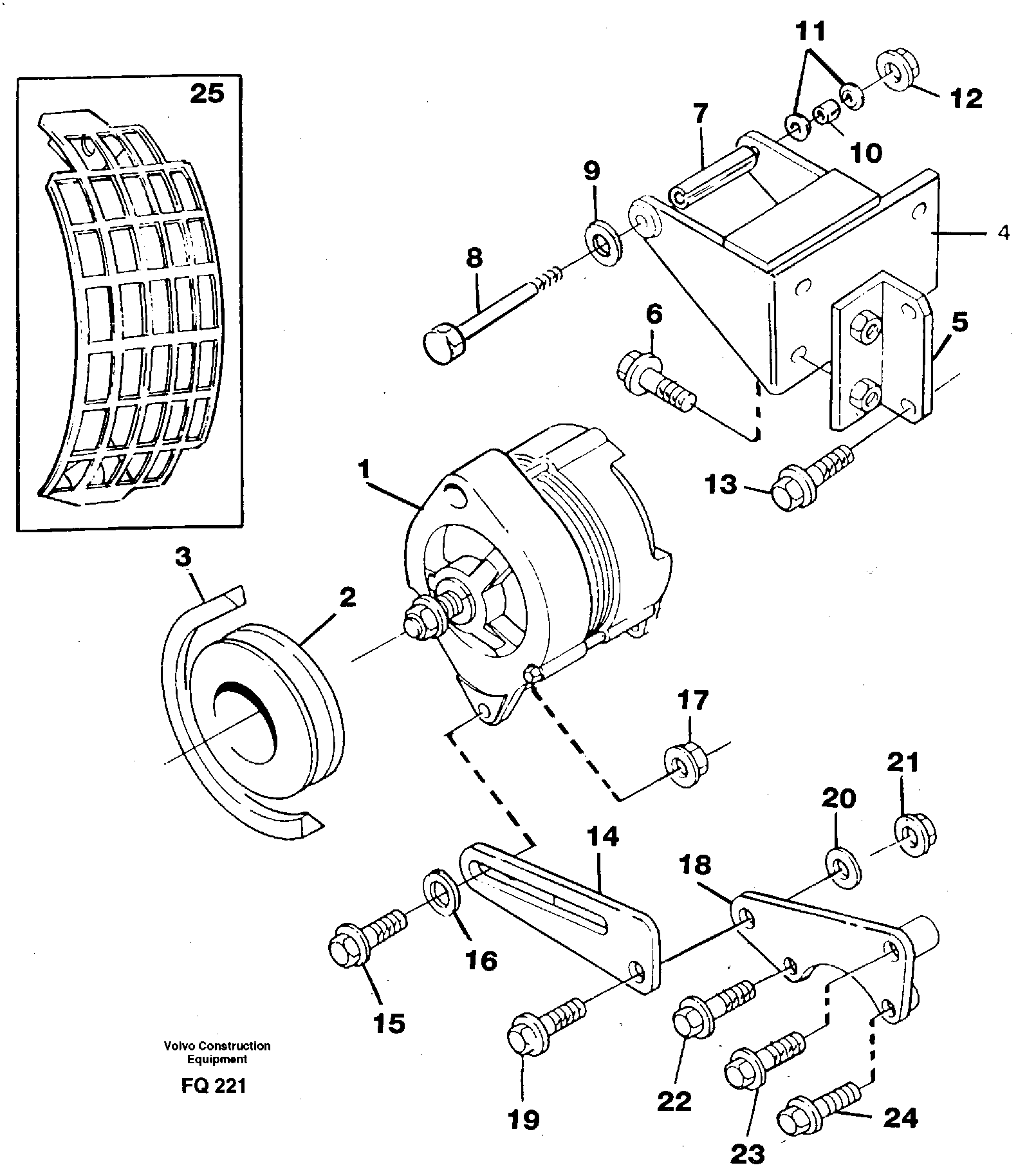 Alternator, assembly — volvo parts diagram