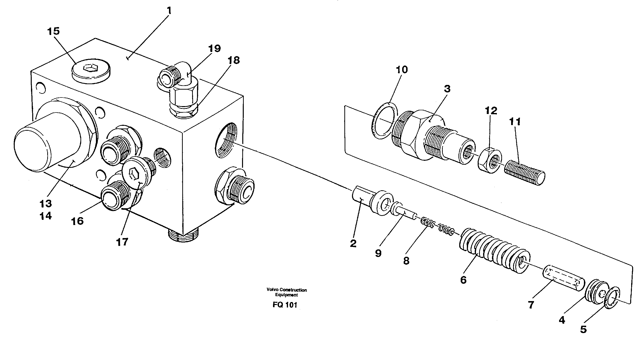 Tank connection — volvo parts diagram
