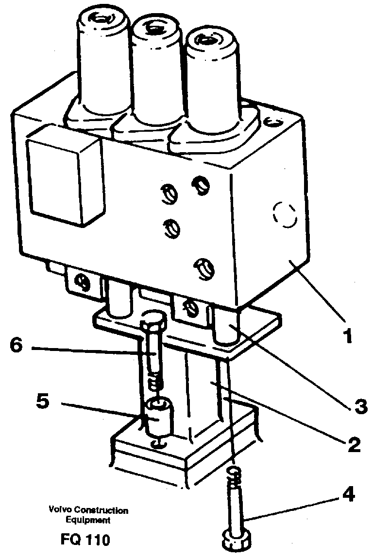 Slew valve assembly — volvo parts diagram