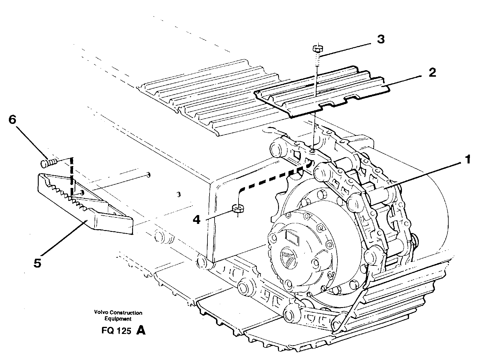 Crawler track  14262394 — volvo parts diagram