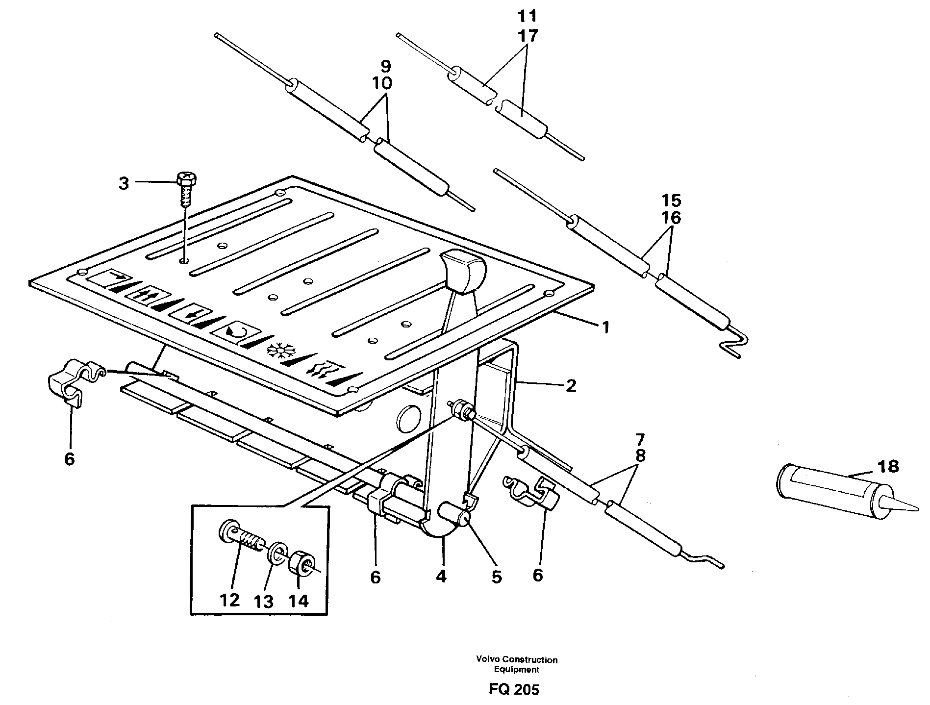 Heater control — volvo parts diagram