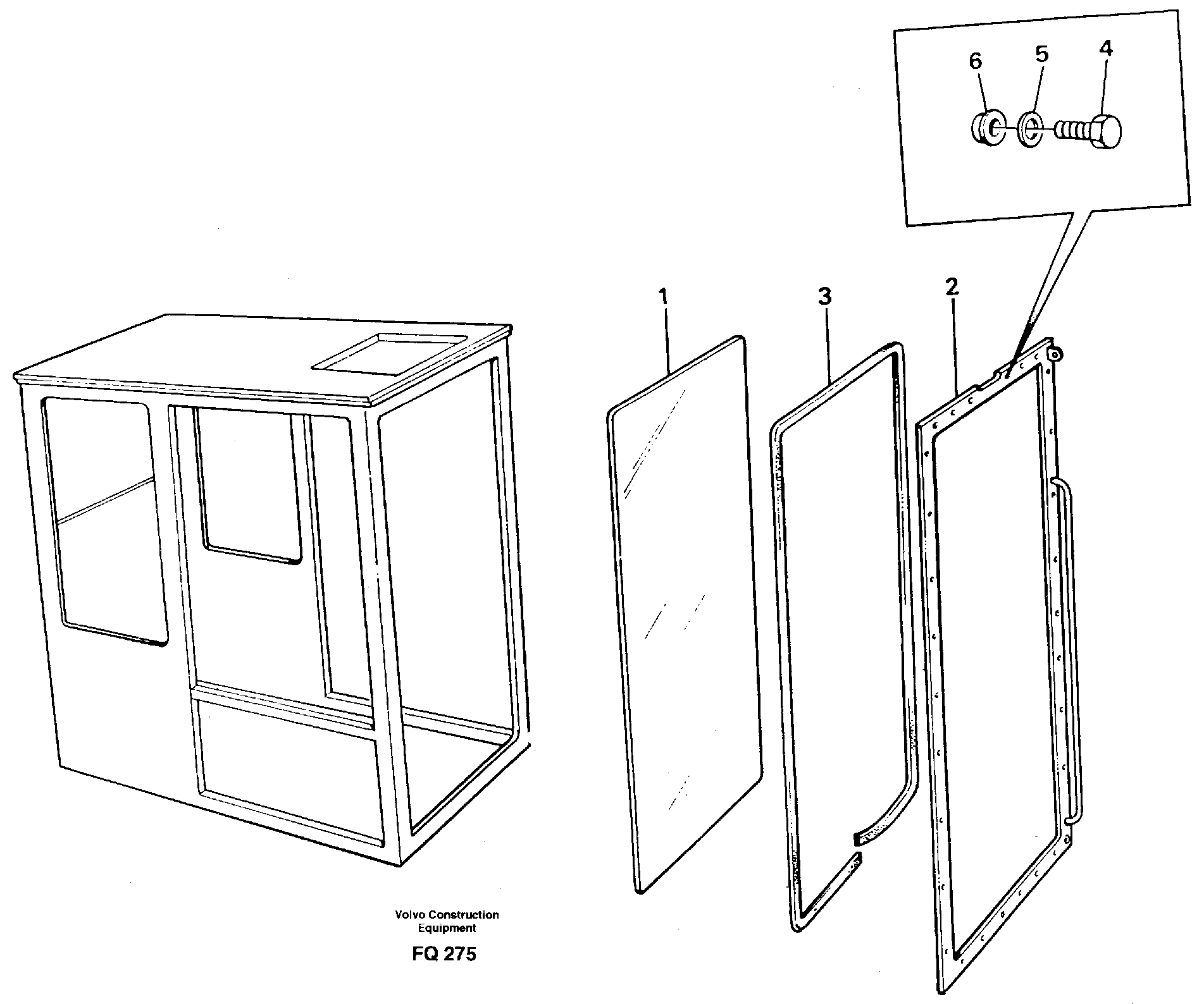 Entire windscreen  14262514 — volvo parts diagram