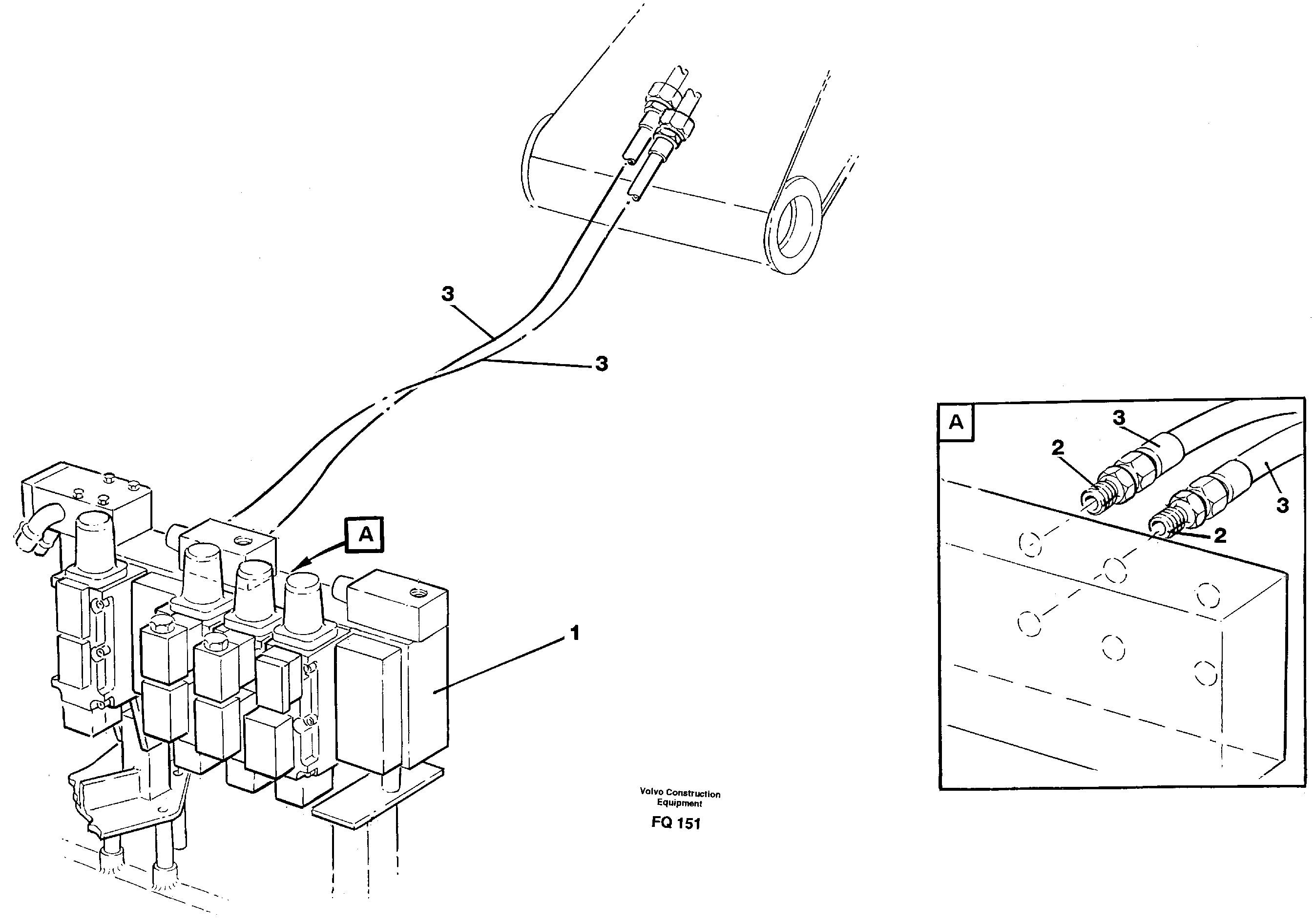 Hydraulic system, bucket — volvo parts diagram