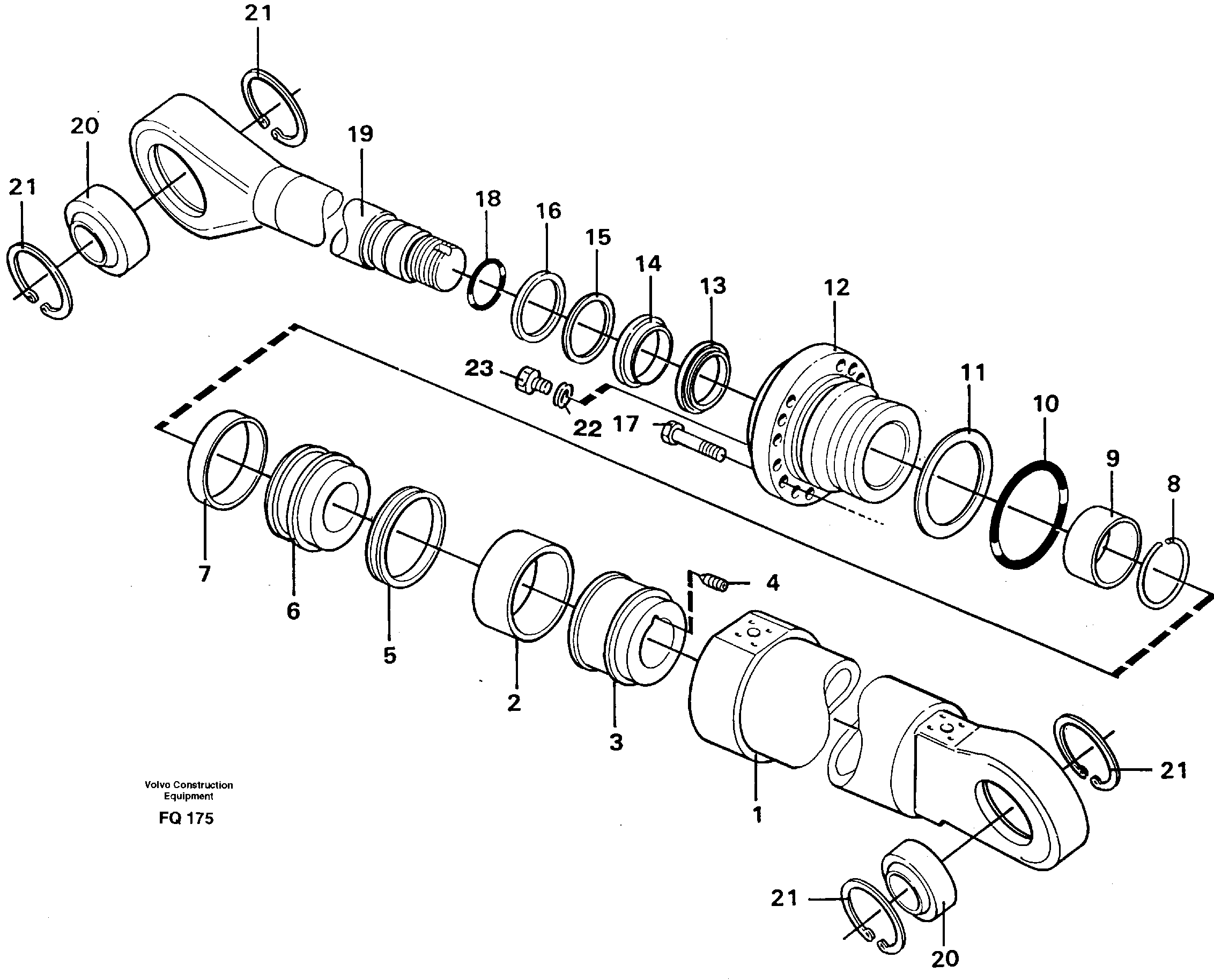 Knuckle cylinder — volvo parts diagram