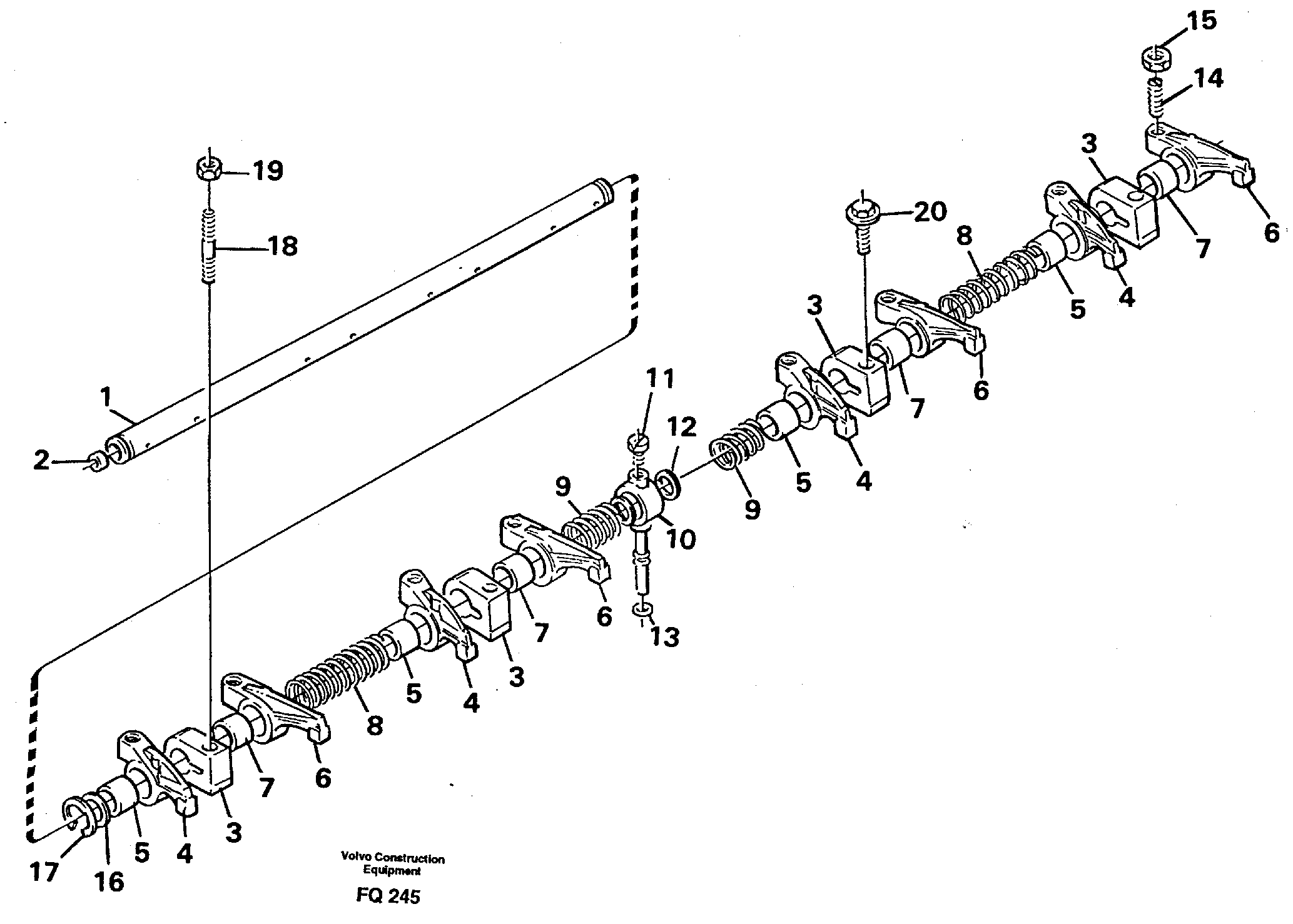 Valve mechanism — volvo parts diagram