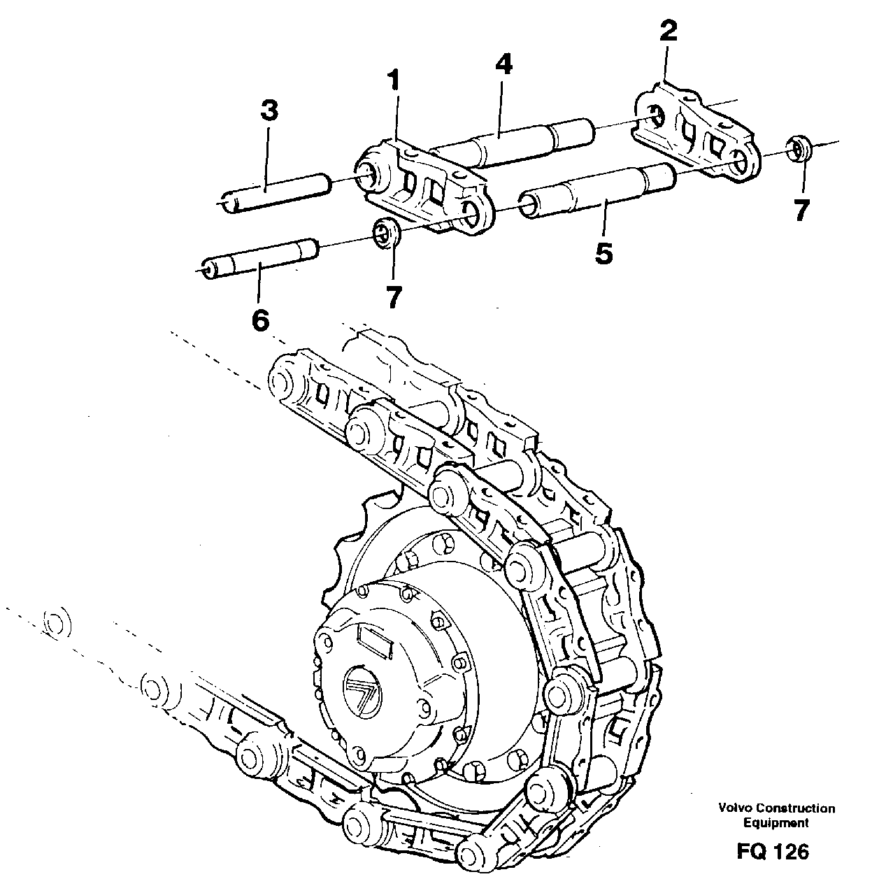 Track chain — volvo parts diagram