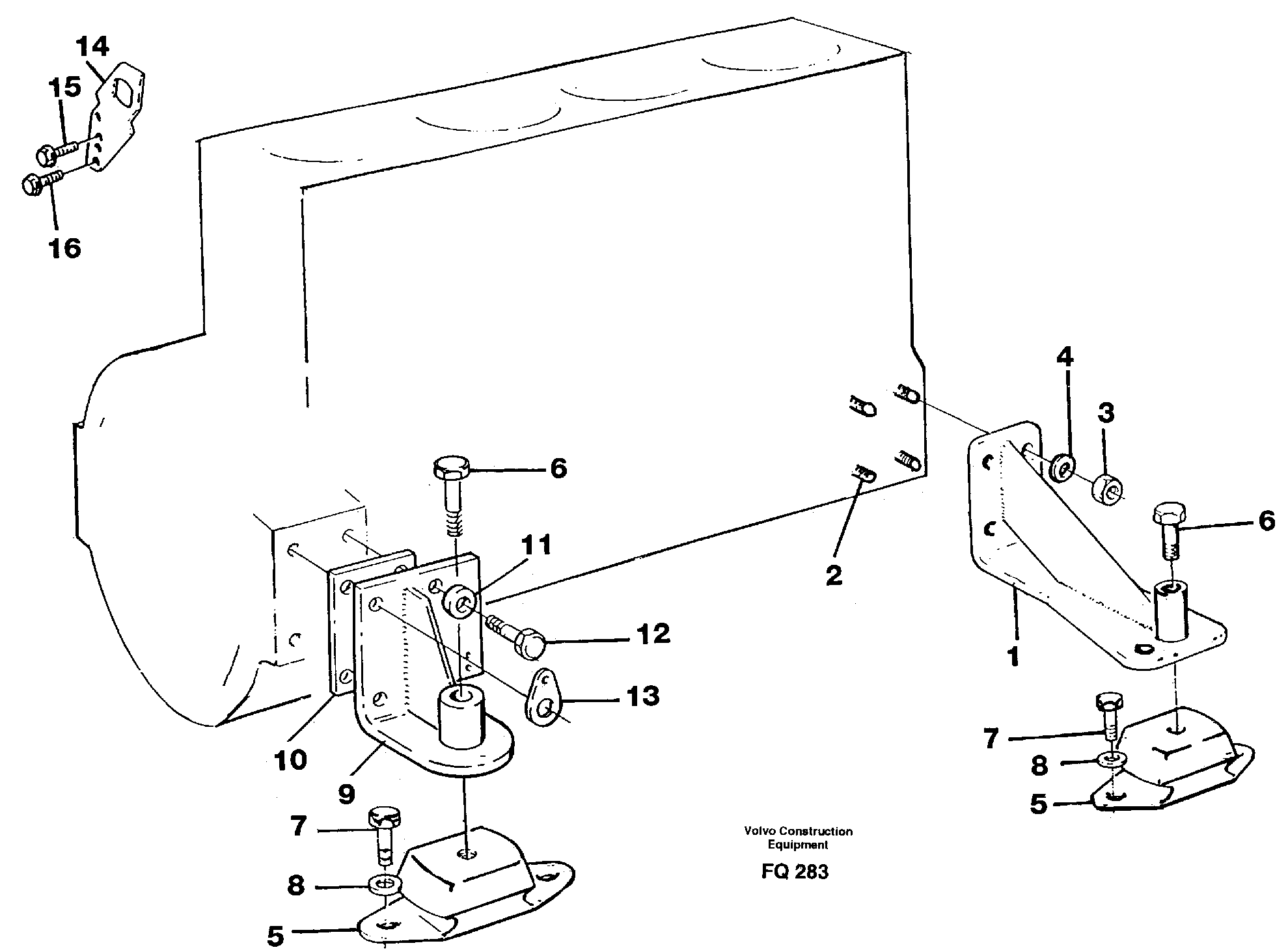 Engine mount — volvo parts diagram