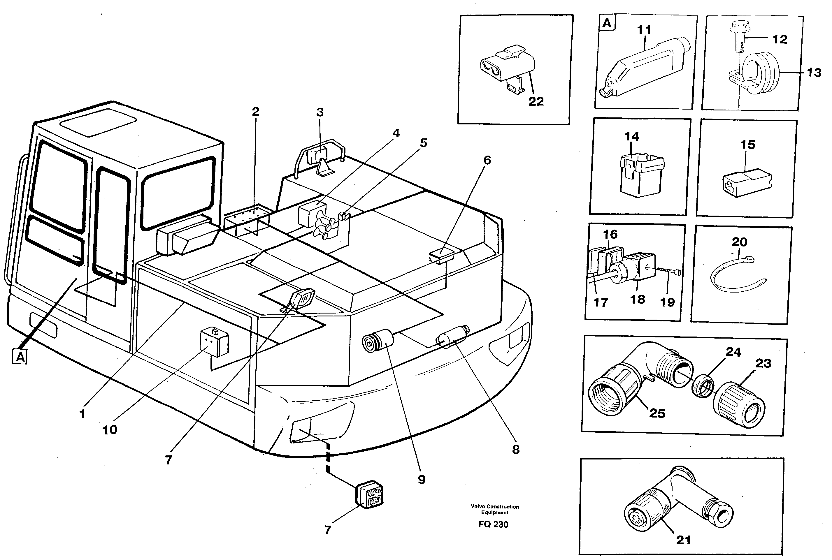 Cable harness, upper section — volvo parts diagram