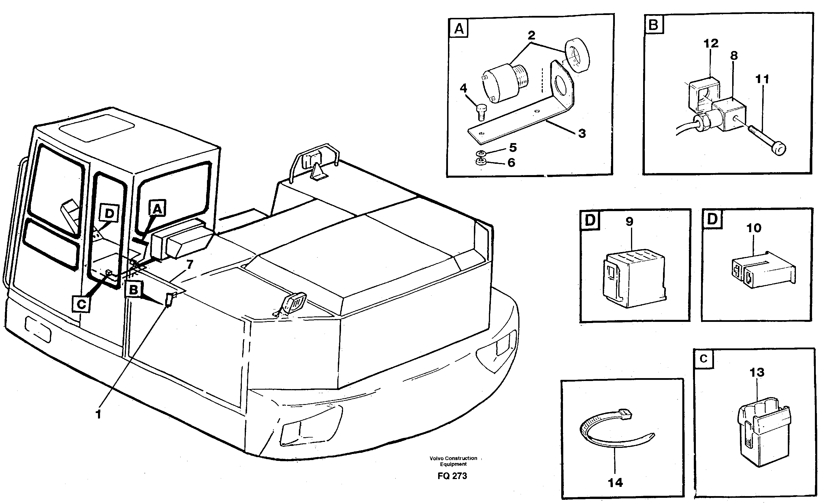 Electric installation for load limiting device — volvo parts diagram