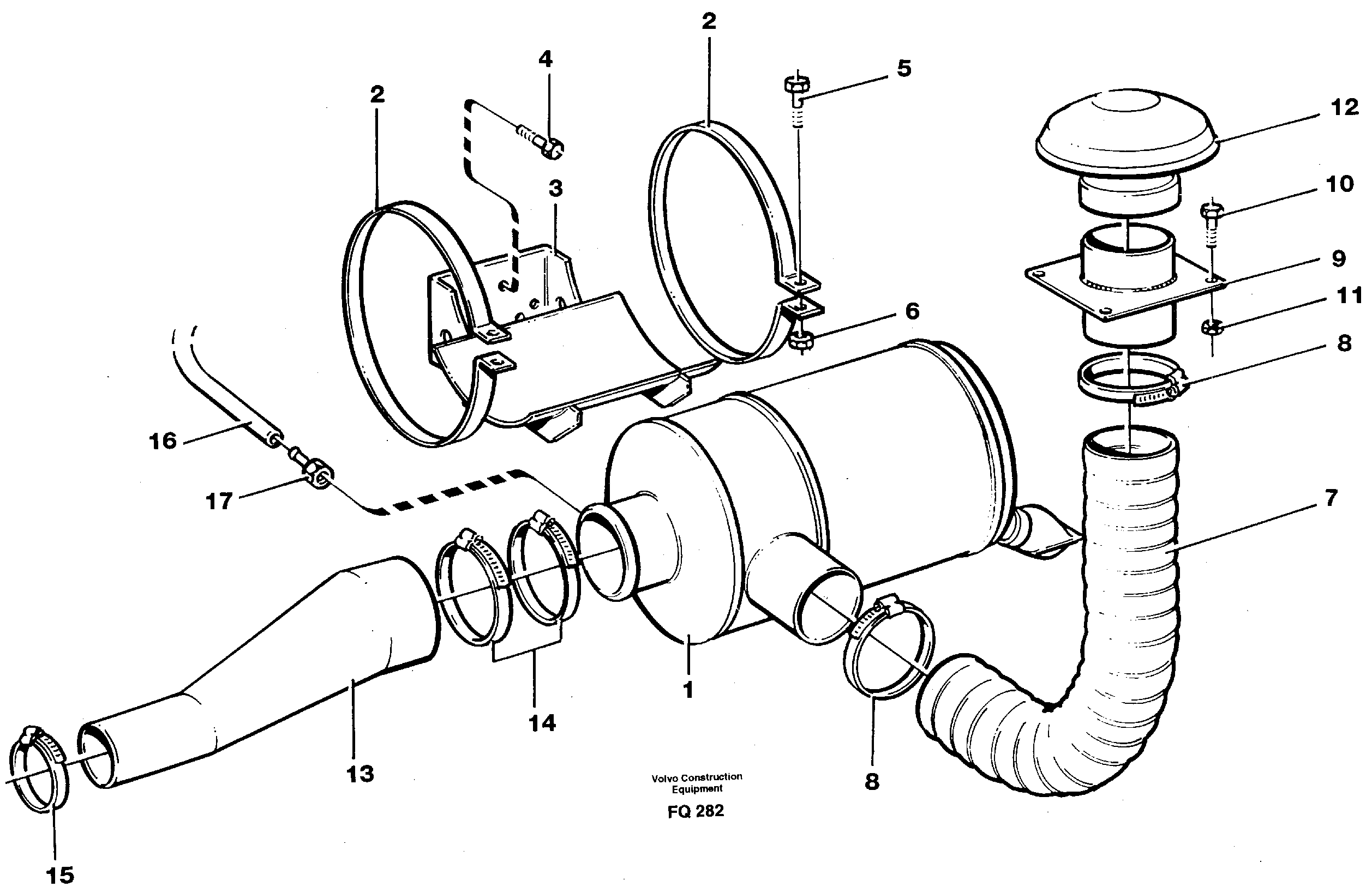 Air filter — volvo parts diagram