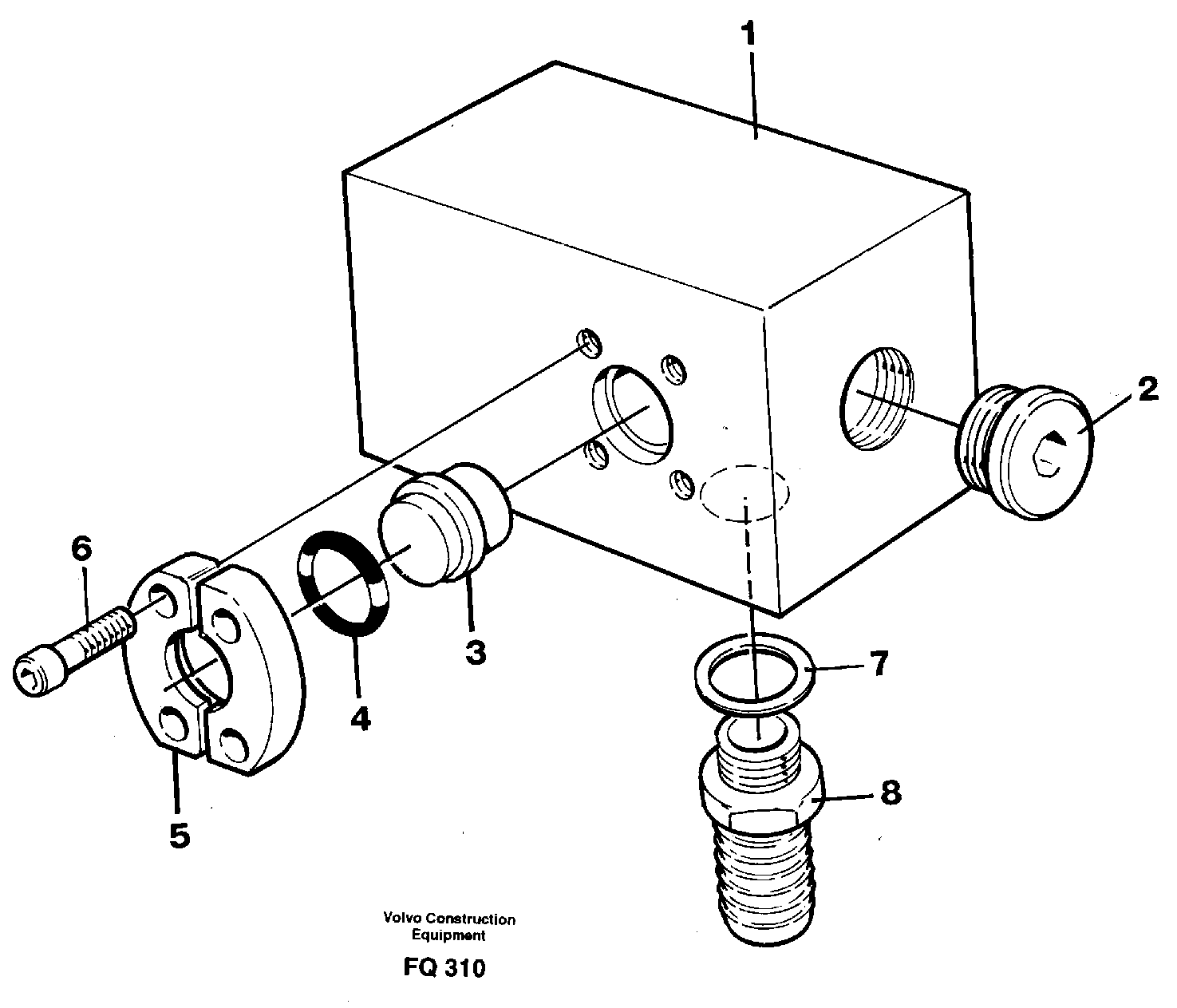 Adapter — volvo parts diagram