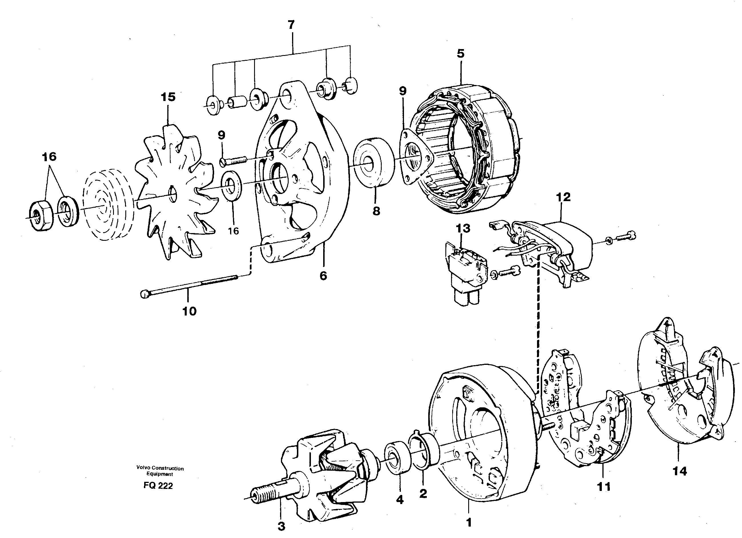 Alternator — volvo parts diagram