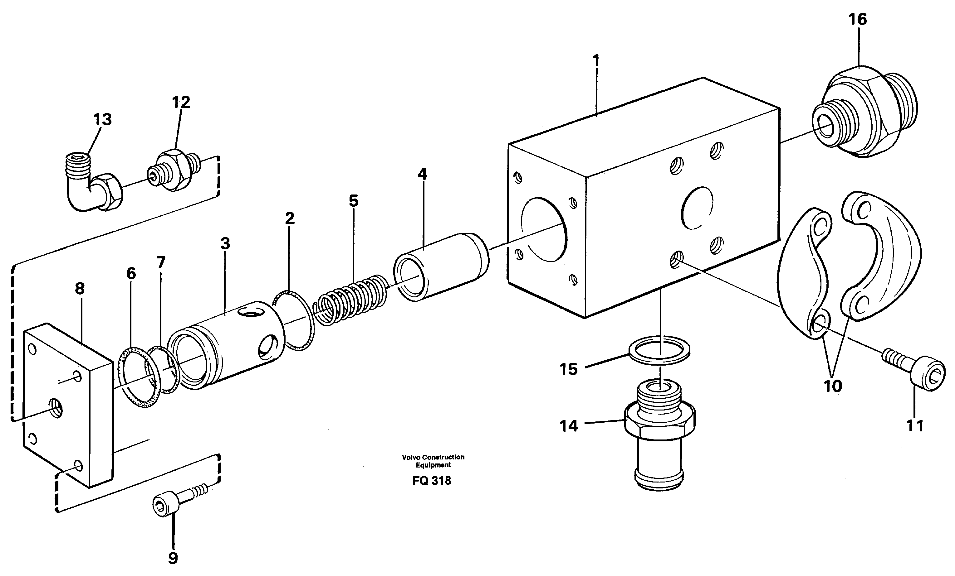 Valve, circuit body and return valve — volvo parts diagram