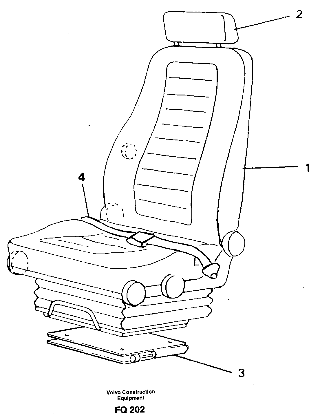 Operator seat Viking — volvo parts diagram