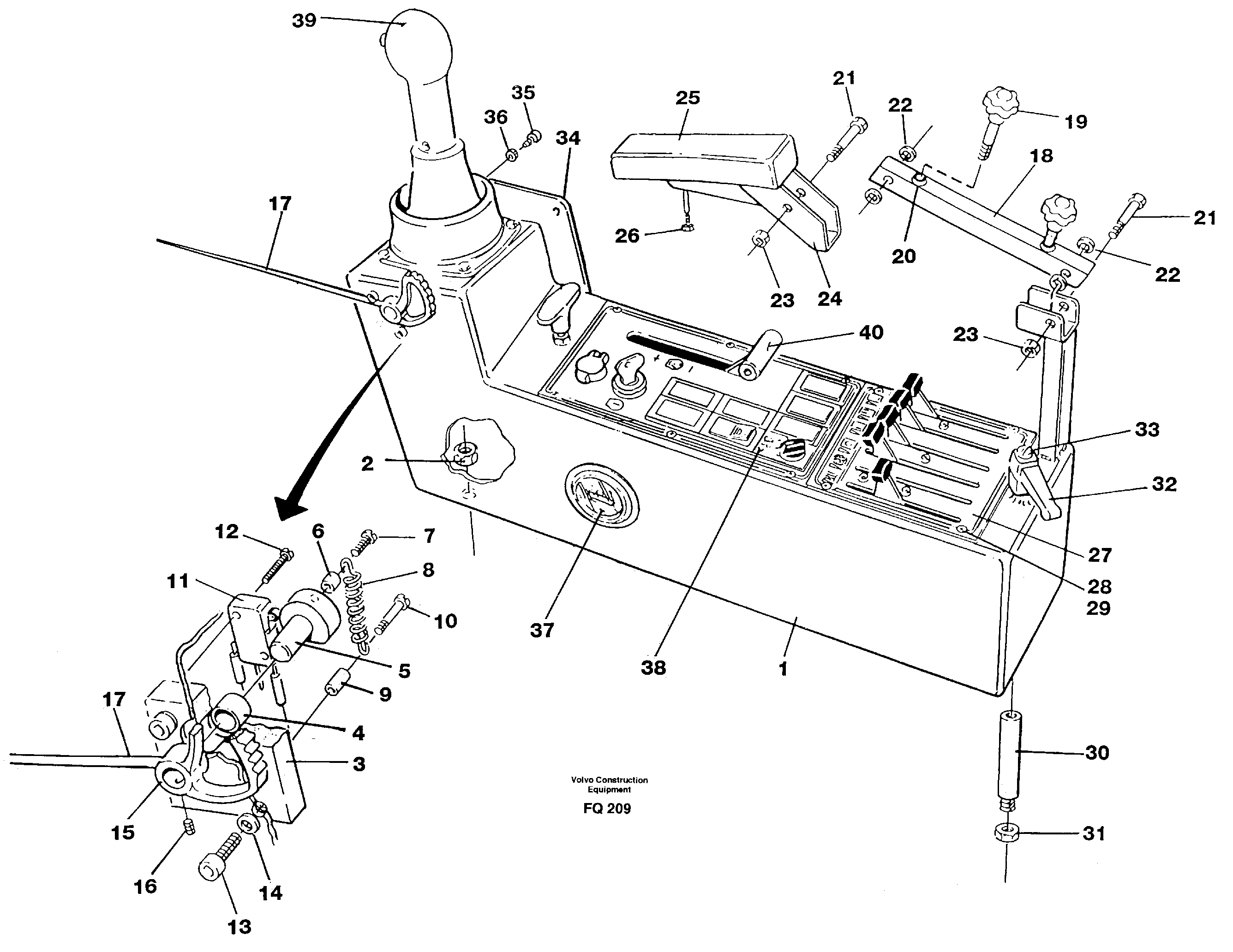 Side panel Lh — volvo parts diagram