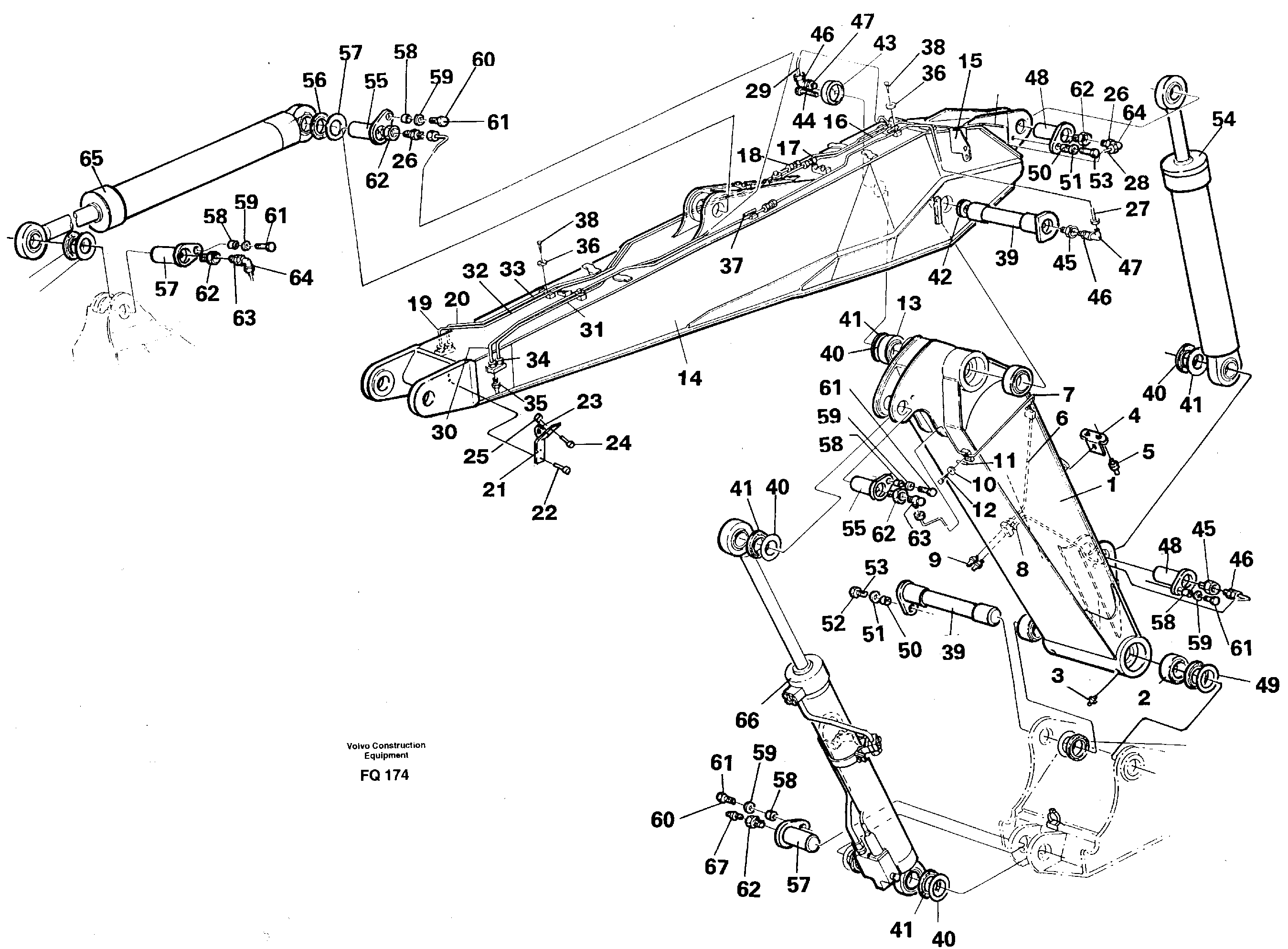 Adjustable boom — volvo parts diagram