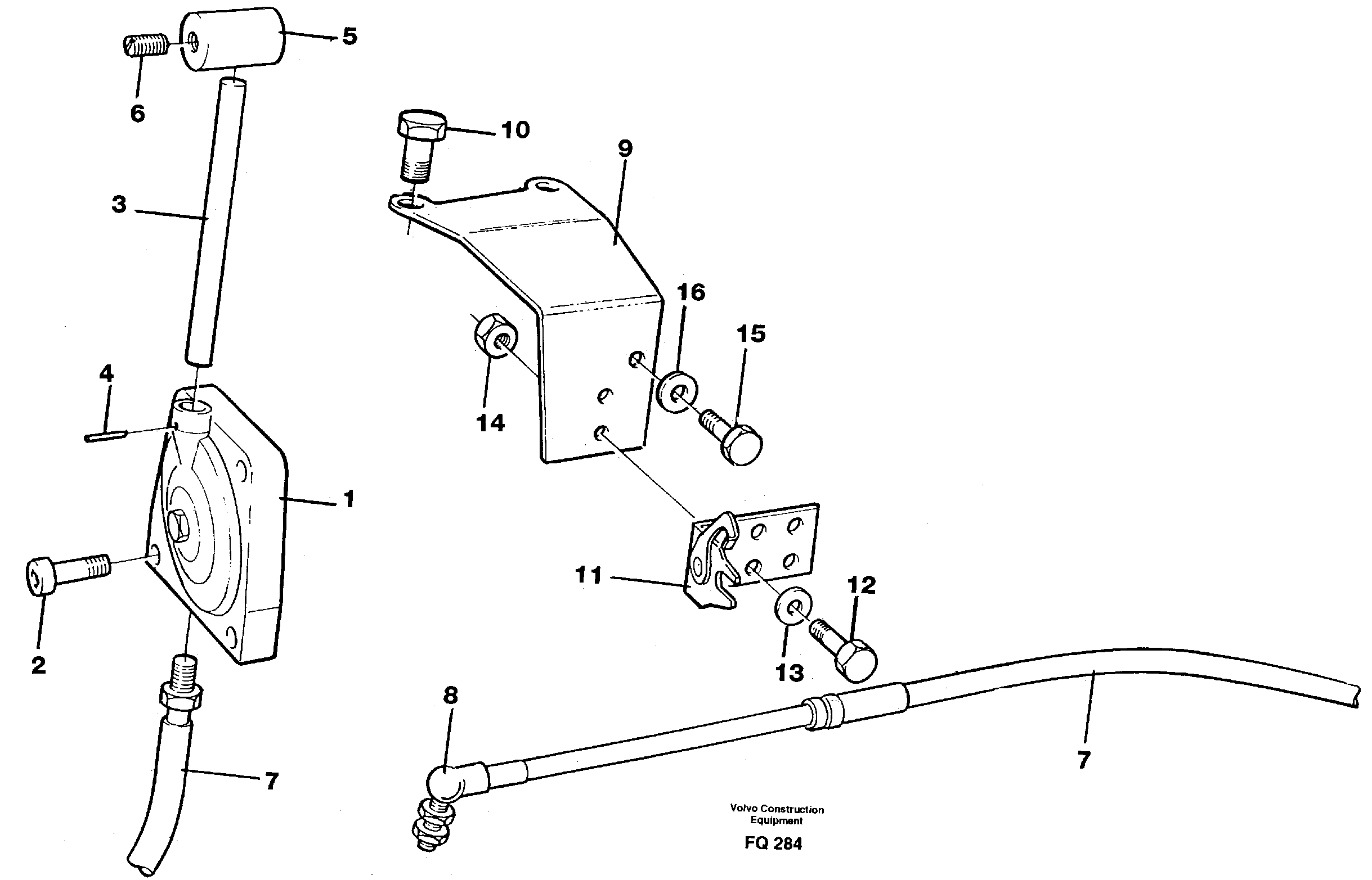 Throttle control — volvo parts diagram