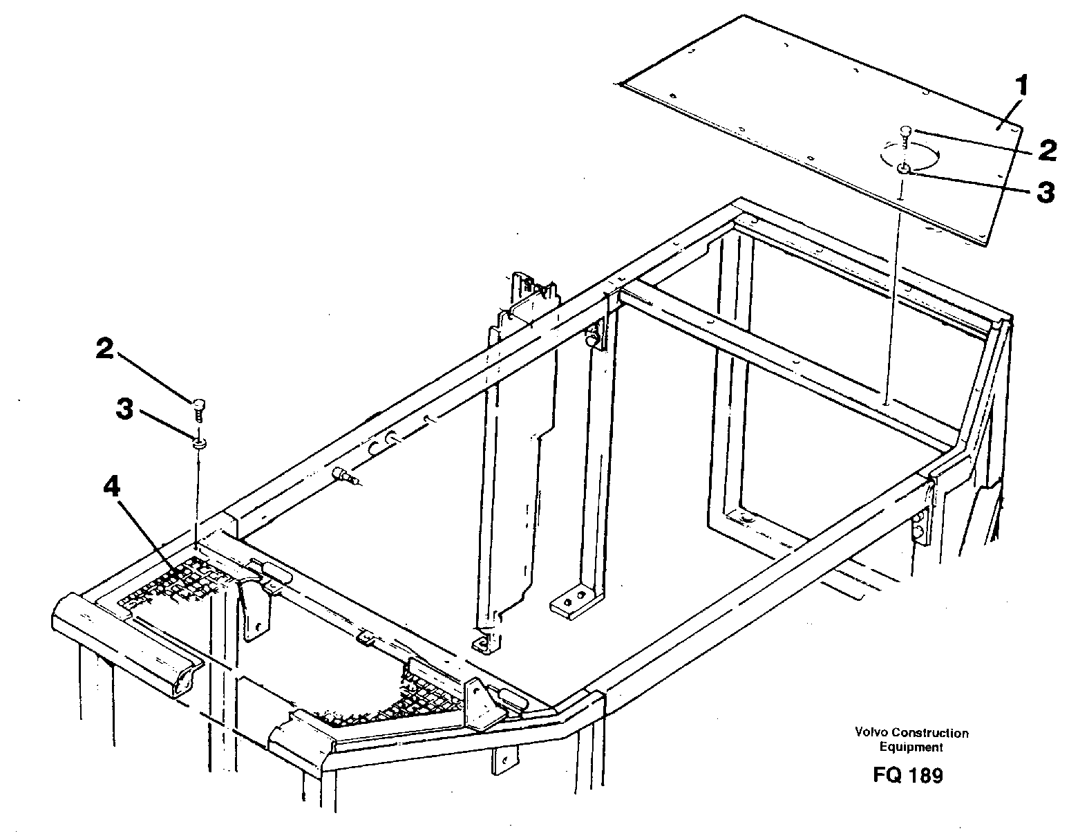 Cover plates, rear — volvo parts diagram