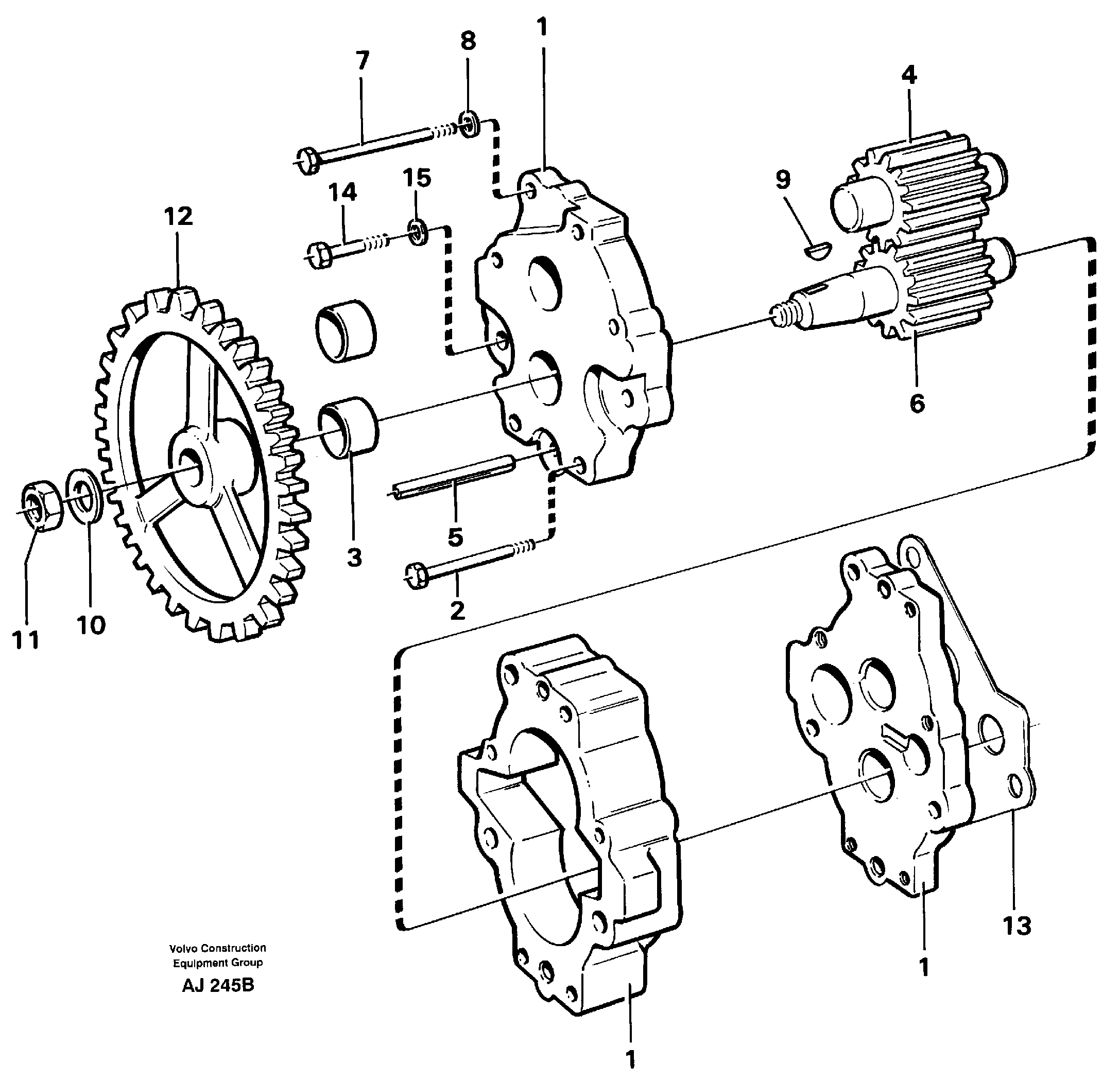 Transmission pump — volvo parts diagram