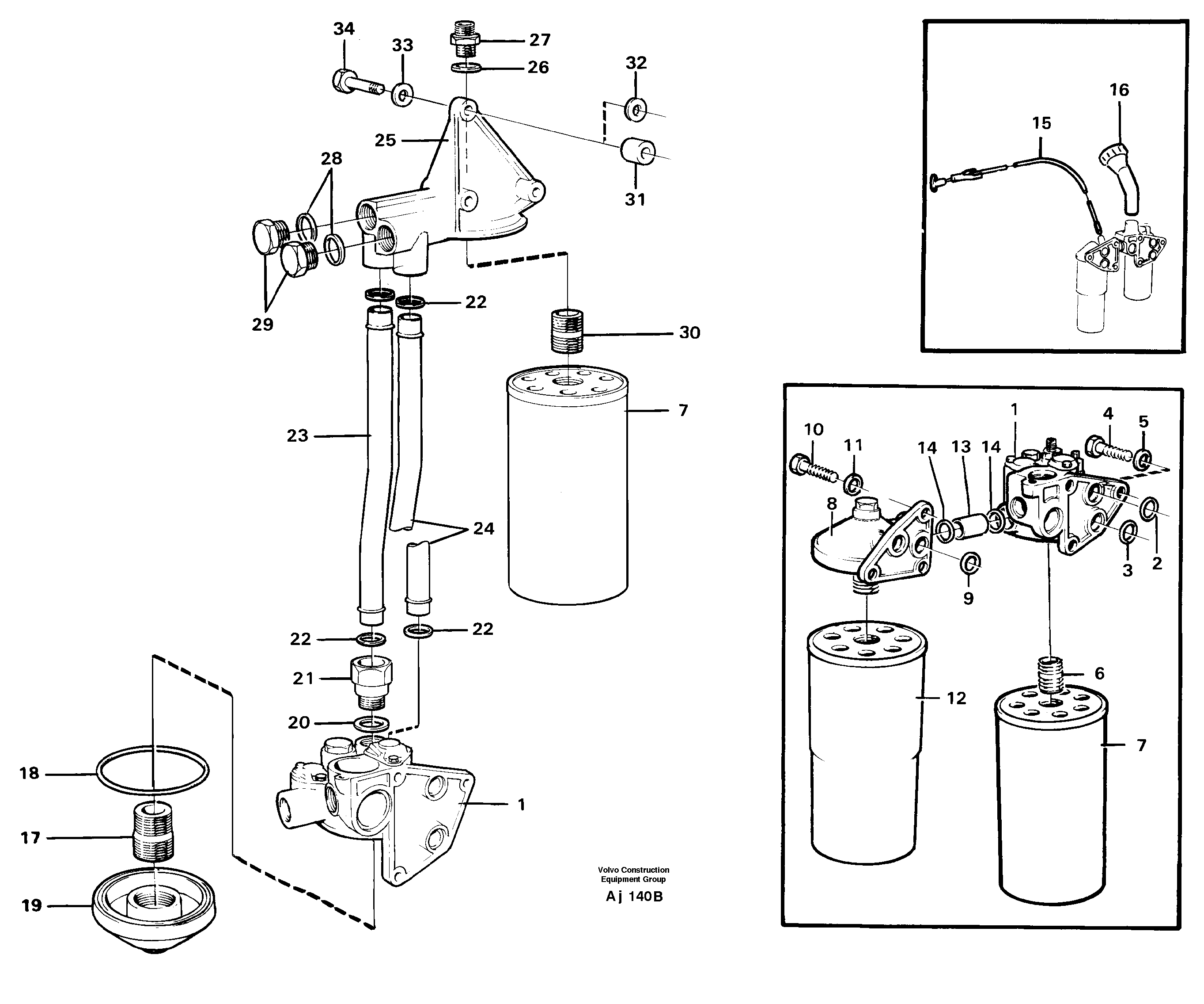 Oil filter — volvo parts diagram