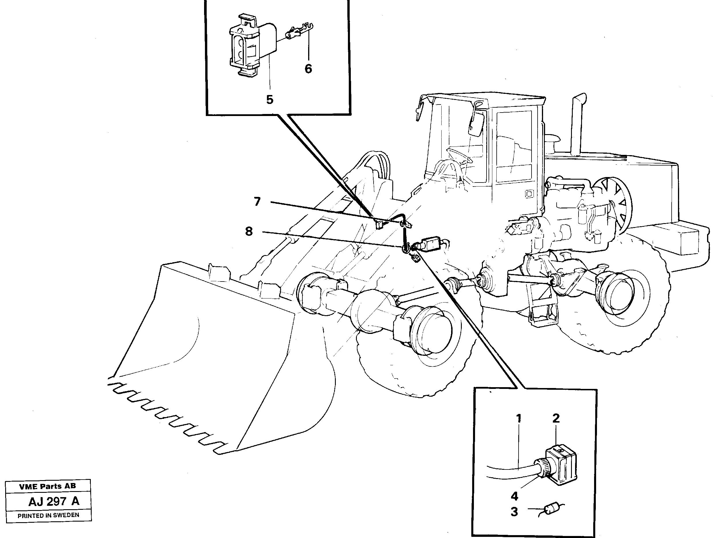 Single-acting lifting function  91961 — volvo parts diagram