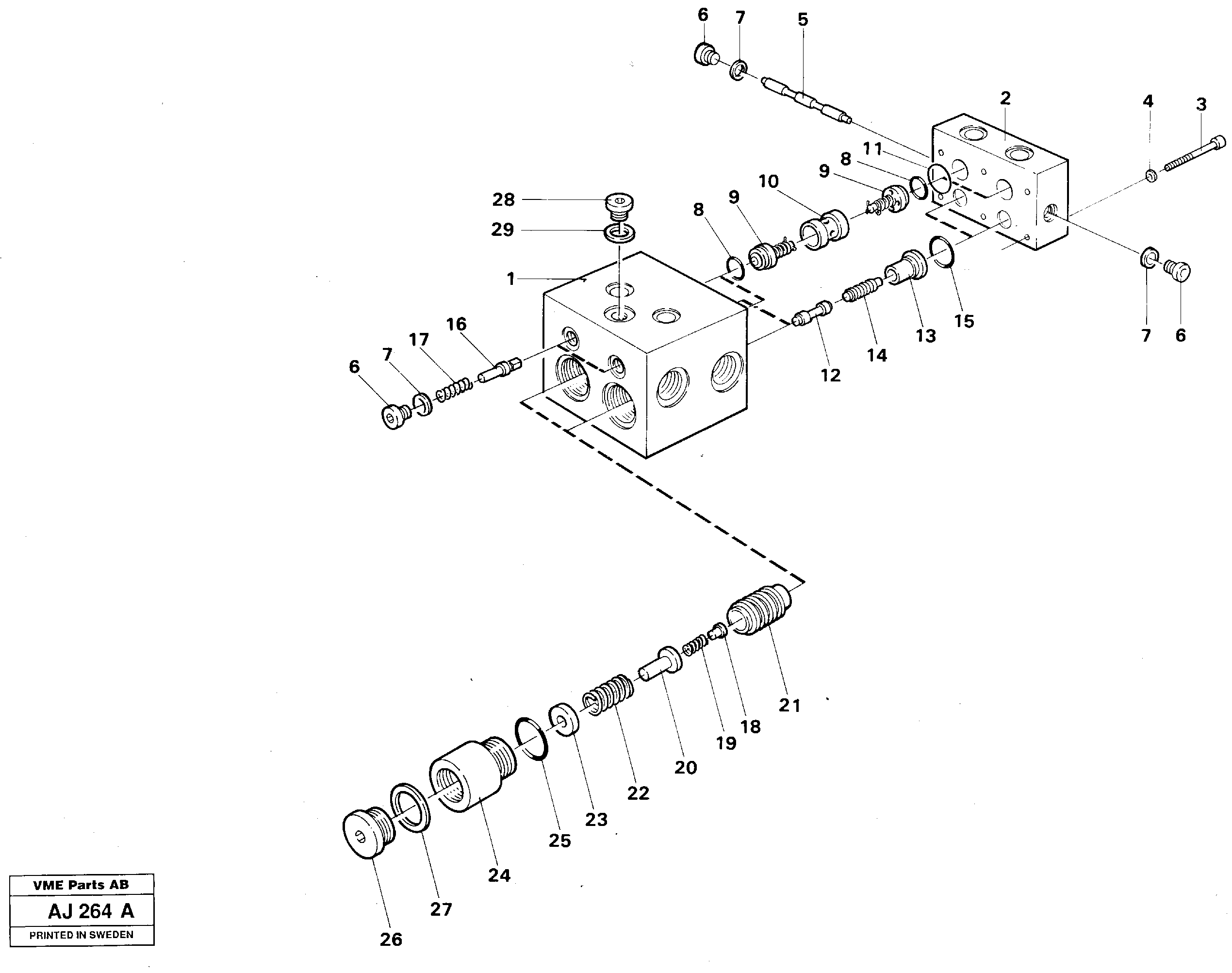 Shift valve — volvo parts diagram
