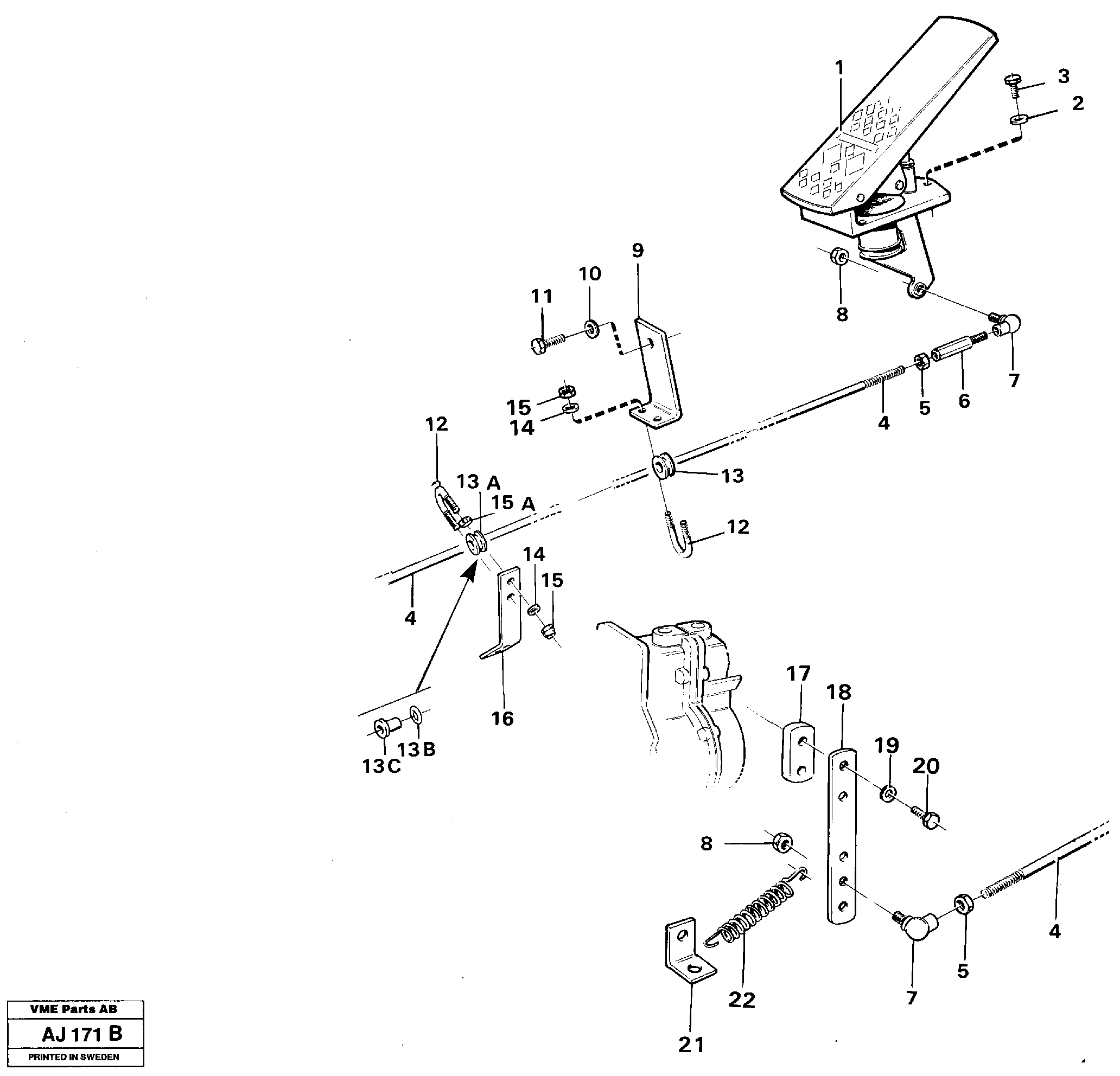 Regulator control — volvo parts diagram
